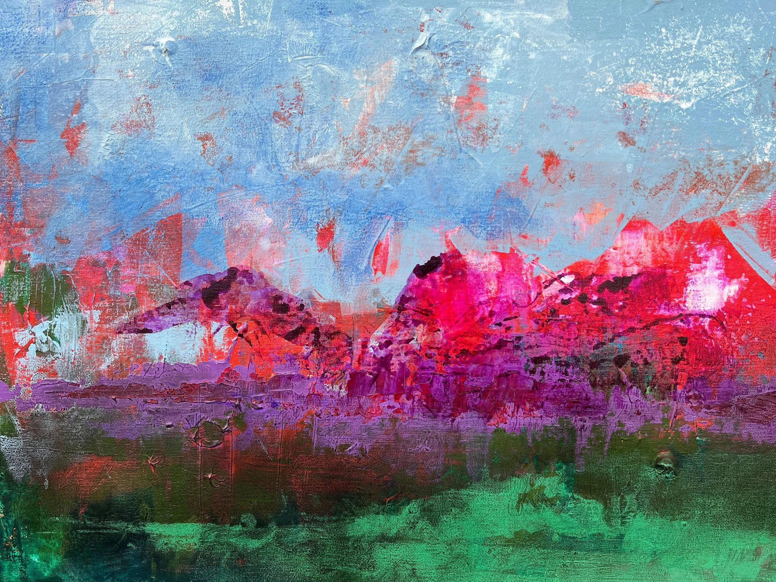 Rockies by Ingrid Mather. Acrylic. $150.00.