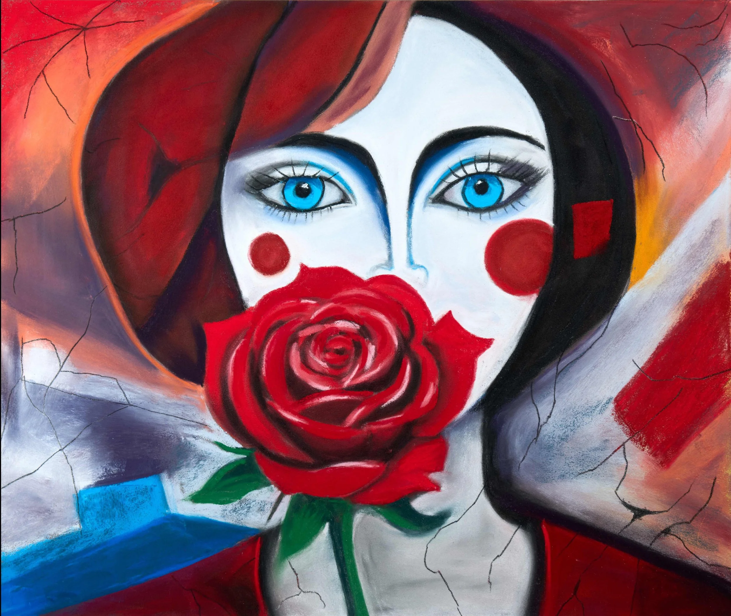 Crimson Silence by Steven Palmer. Pastel. $1,650. 