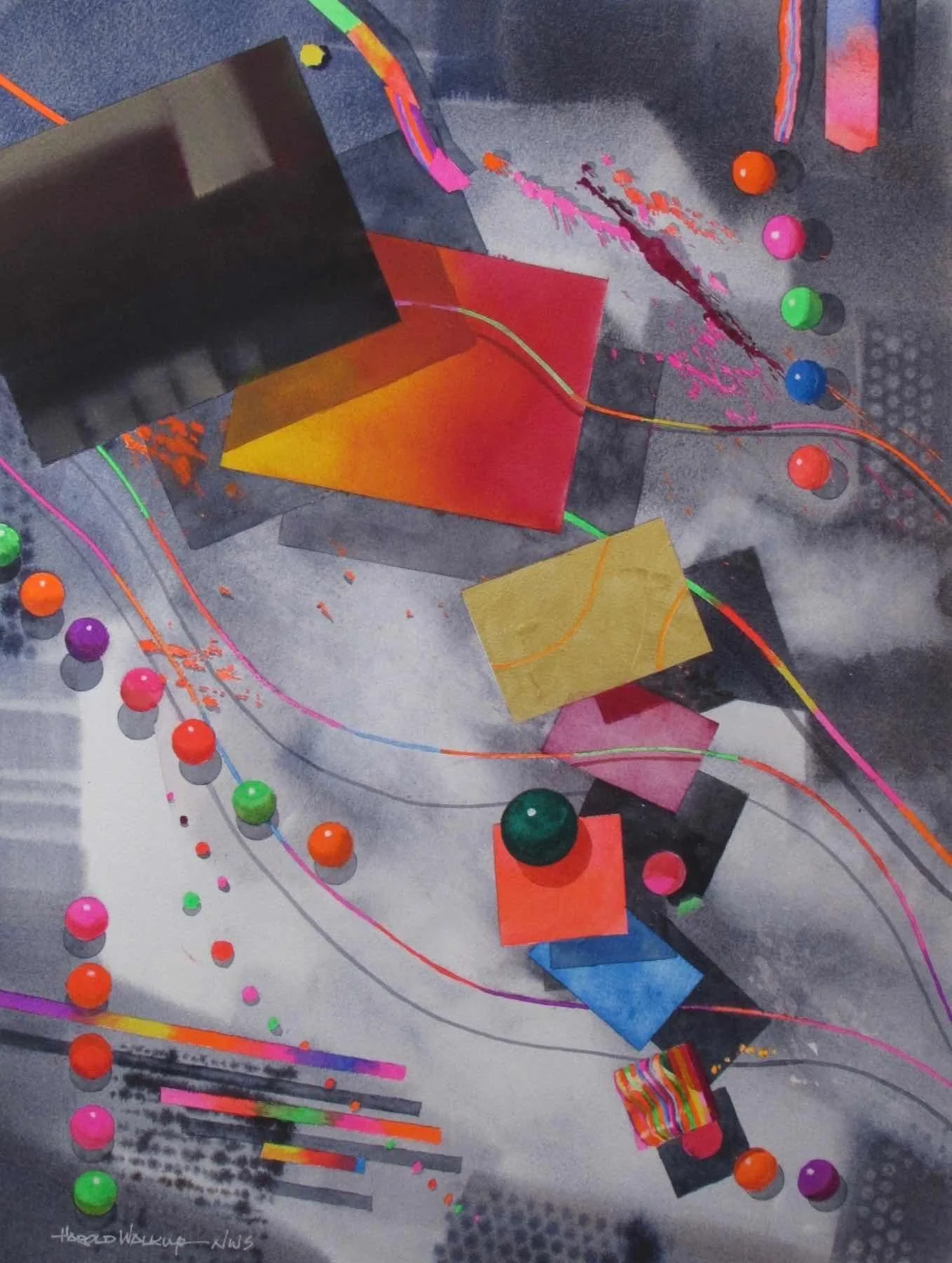 Ordered Chaos by Harold Walkup. Watercolor. $1,275.00.