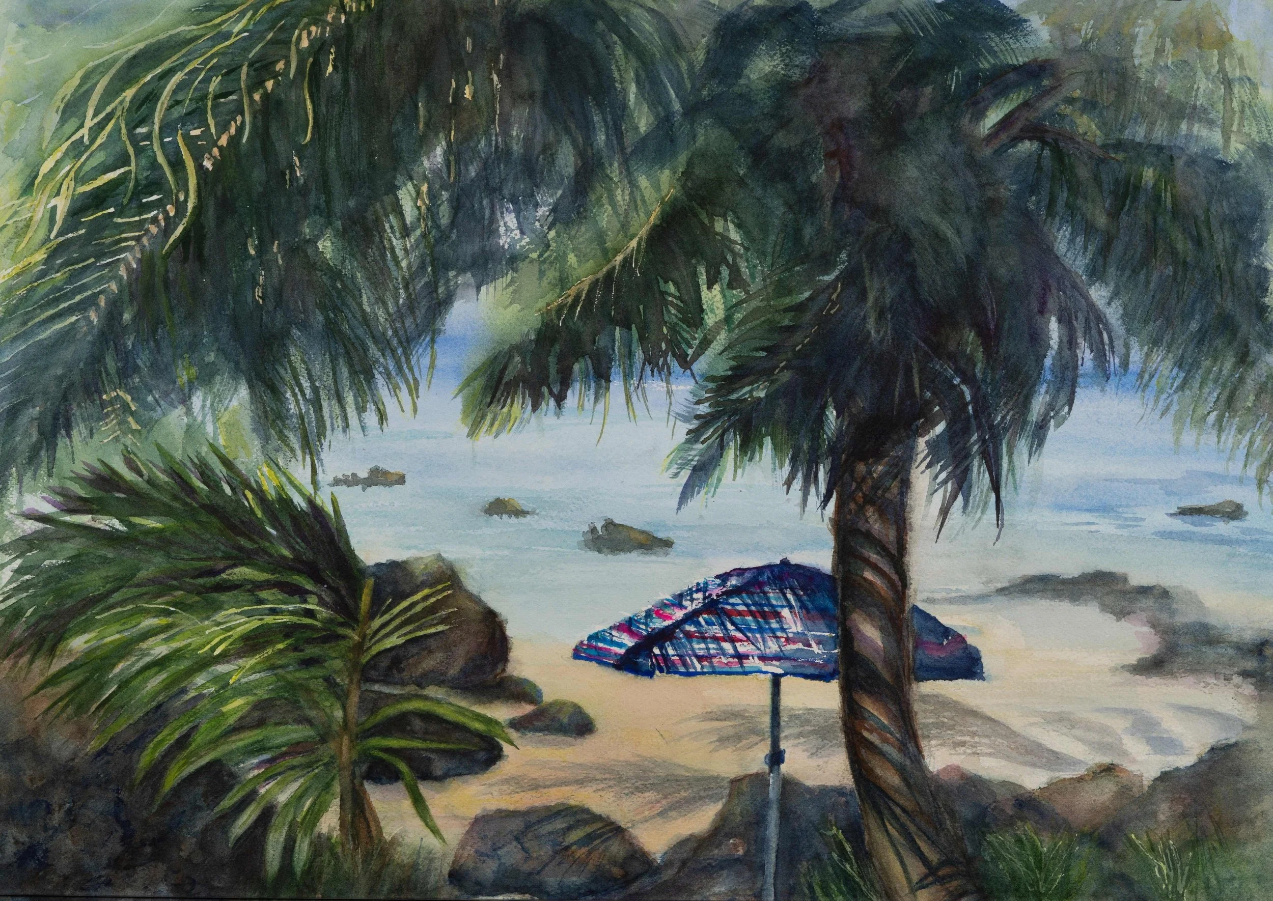 Refuge by Karin Anderson. Watercolor. $650.00