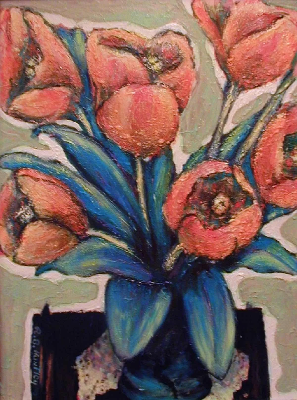 Tulip Time by Rosalie Beals Huntley. Acrylic. $275.00