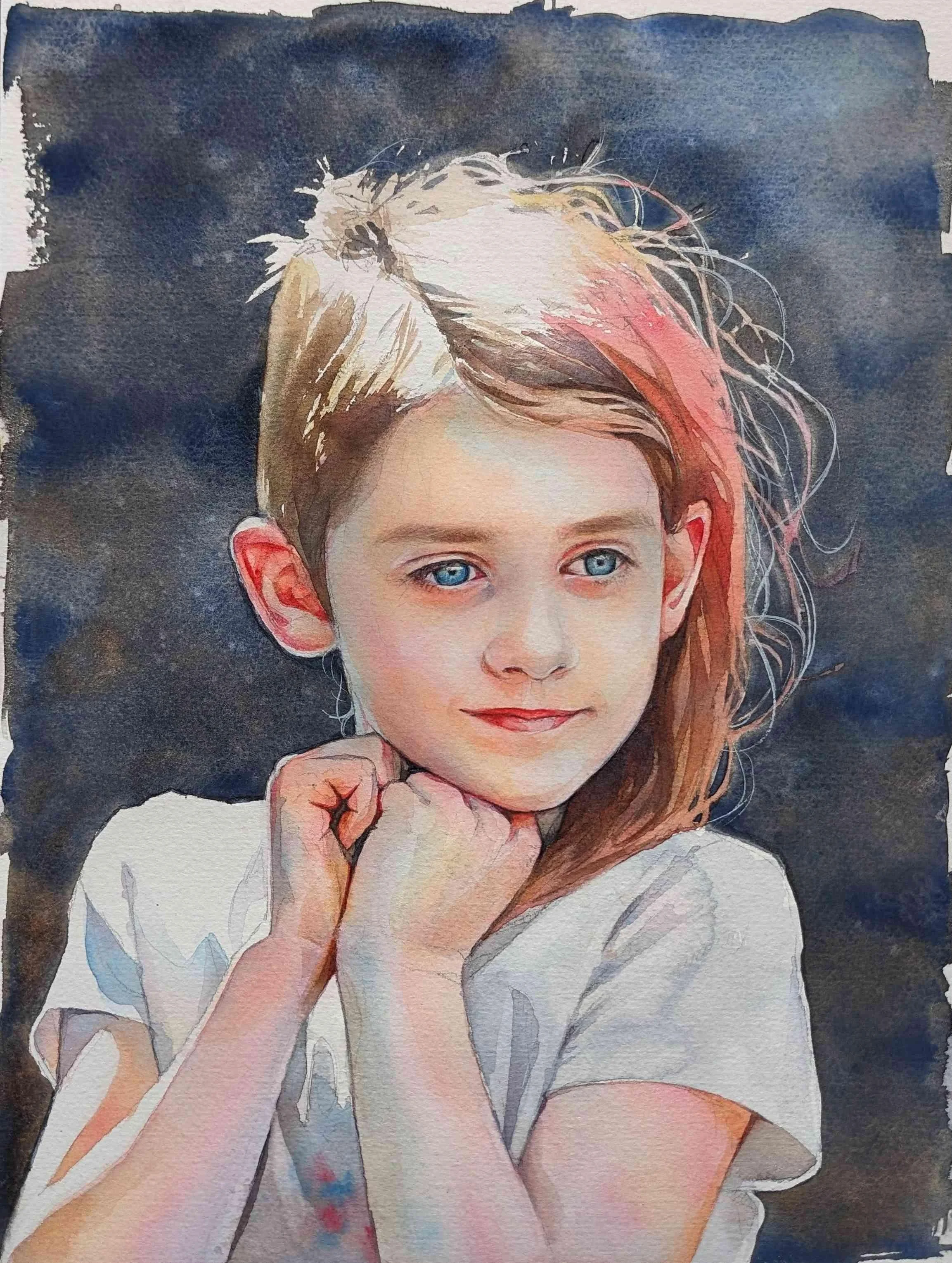 June by Tess Myers. Watercolor. $600.00