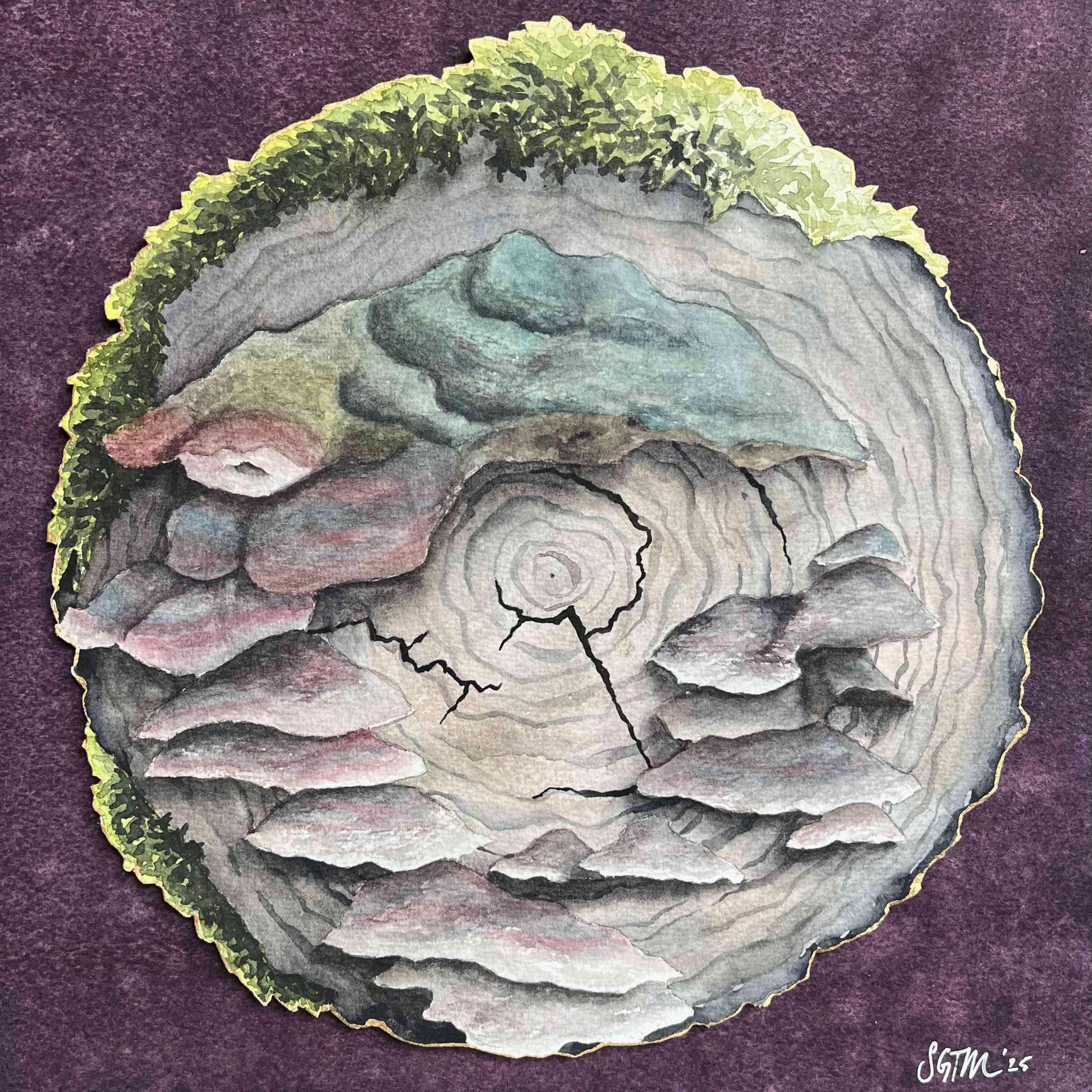 The Story of Time by Stephanie Taimi-Mandel. Watercolor. $300.00 