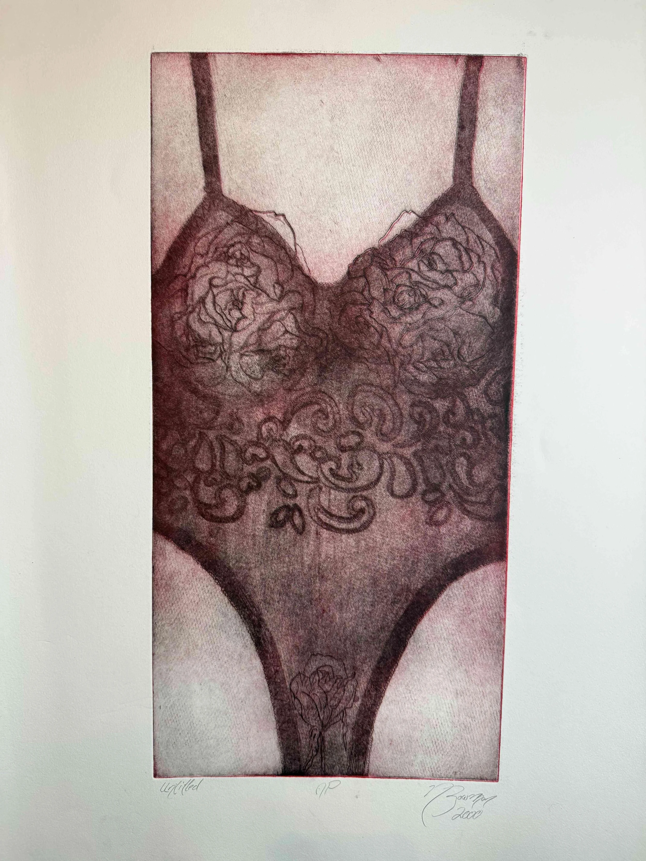 Untitled by Nancy Bowman Cook. Etching. NFS. 