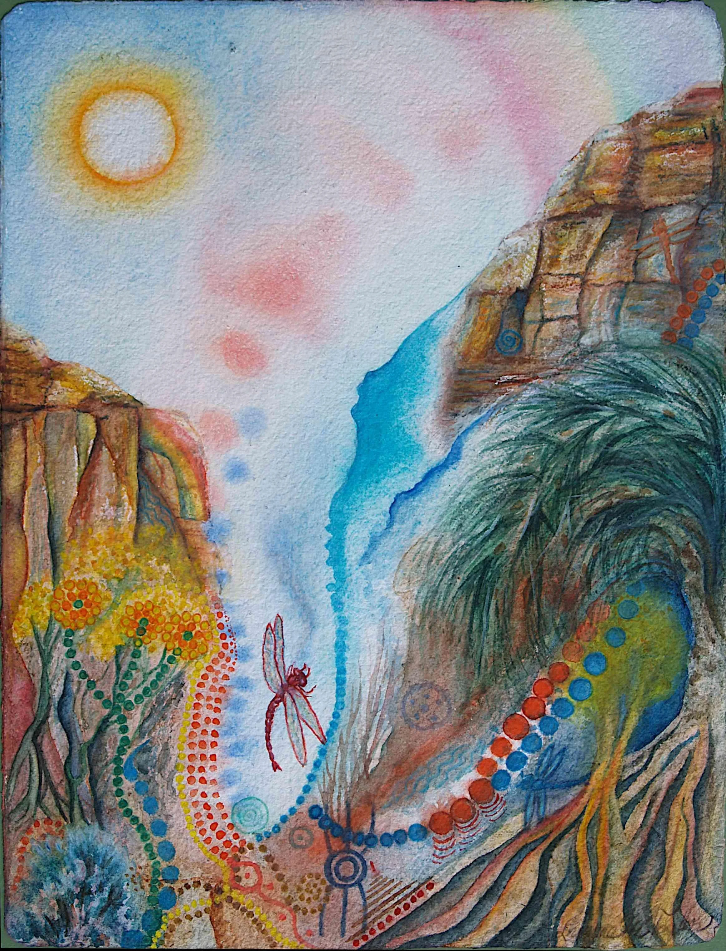 Dragonfly Days 3 by Lynne Taylor. Acrylic. $475.00