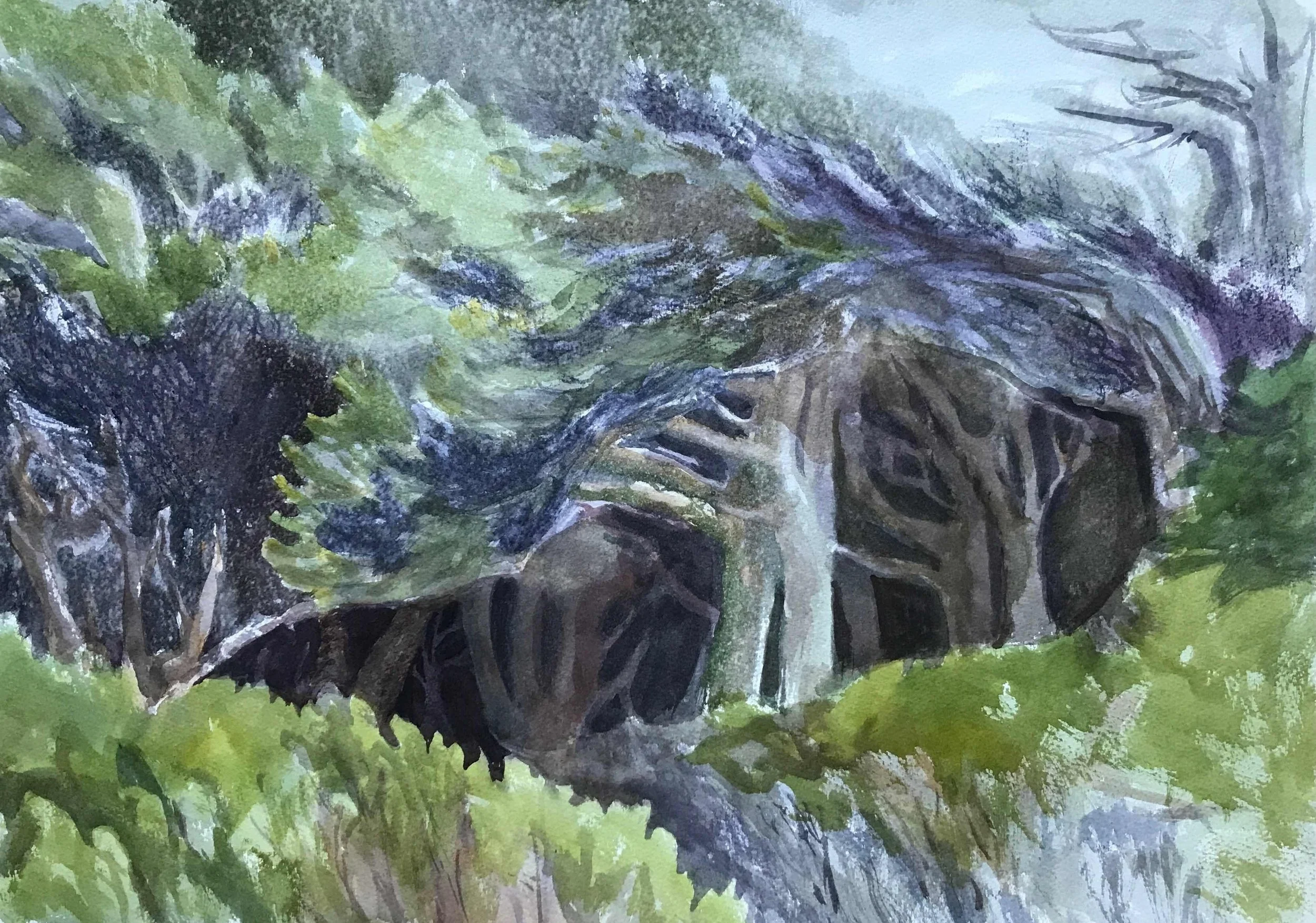 Christine Schulbach. Into the Woods - Neptune. Watercolor. $520.00. 