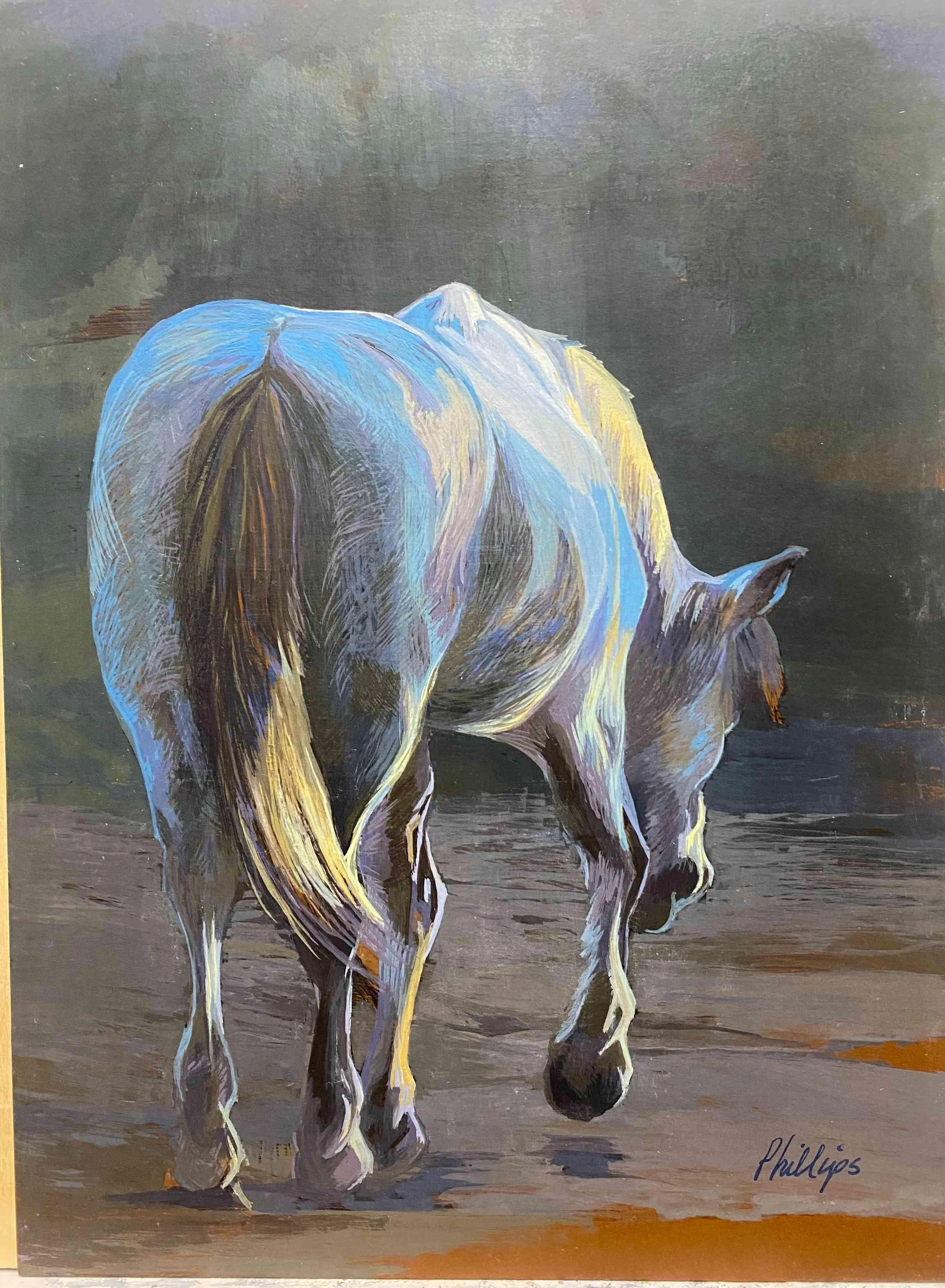 Moonglow by Mary Phillips. Gouache. $450.00