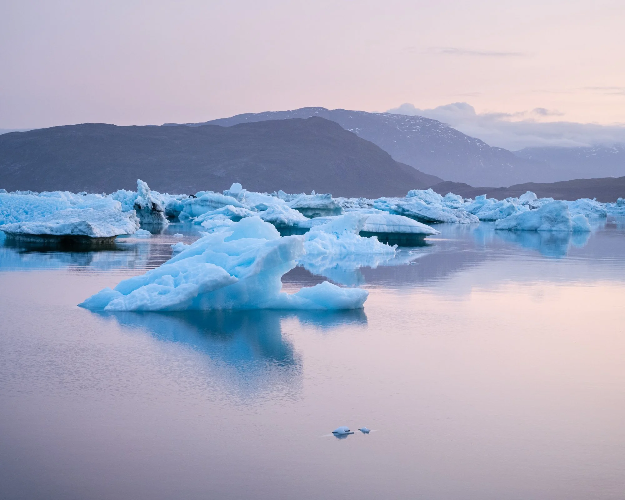 Blue Ice by Robert Bergstrom. Photography. $400. 