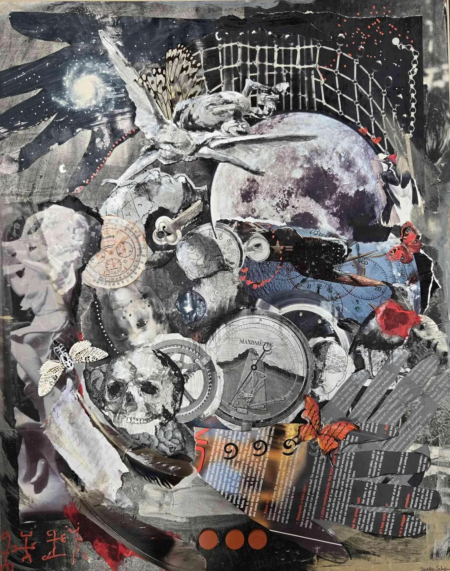 Therapy by Susan Schenk. Mixed Media. $200. 