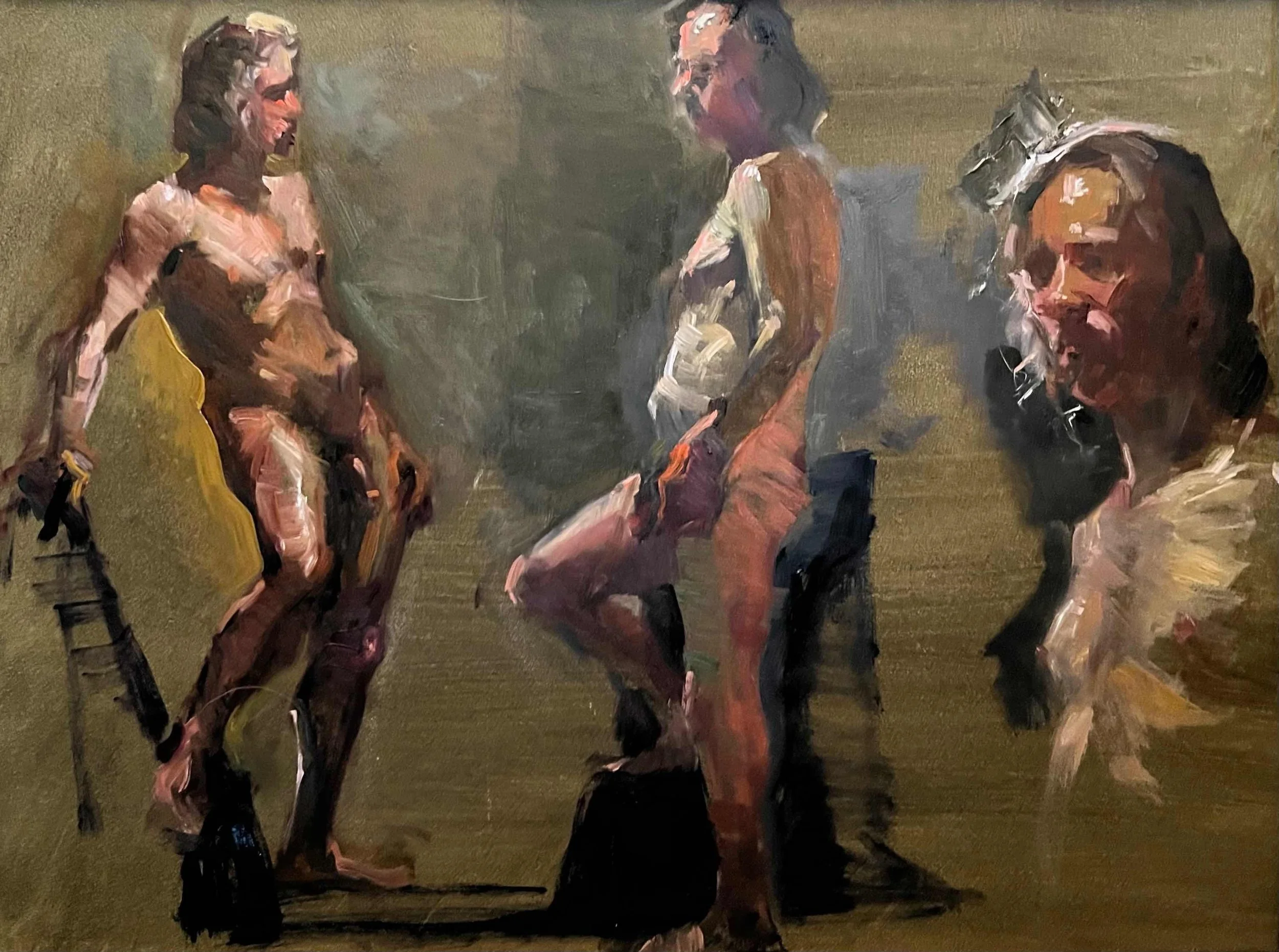 Myron Figure Studies by Joanne R. Kollman. Oil. $475.