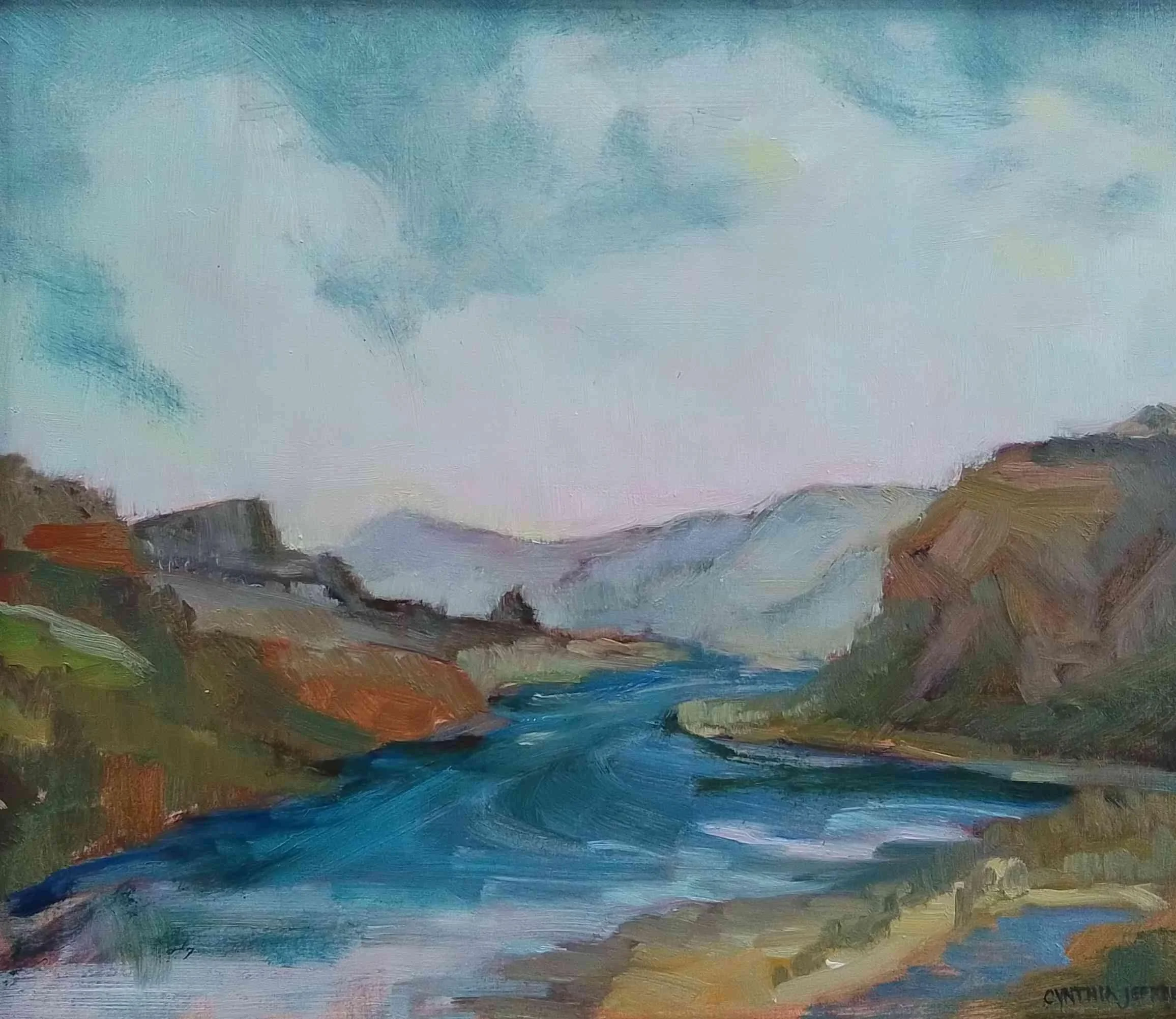 Cynthia Jeffrey. A Gorgeous Day. Oil. $300.00.