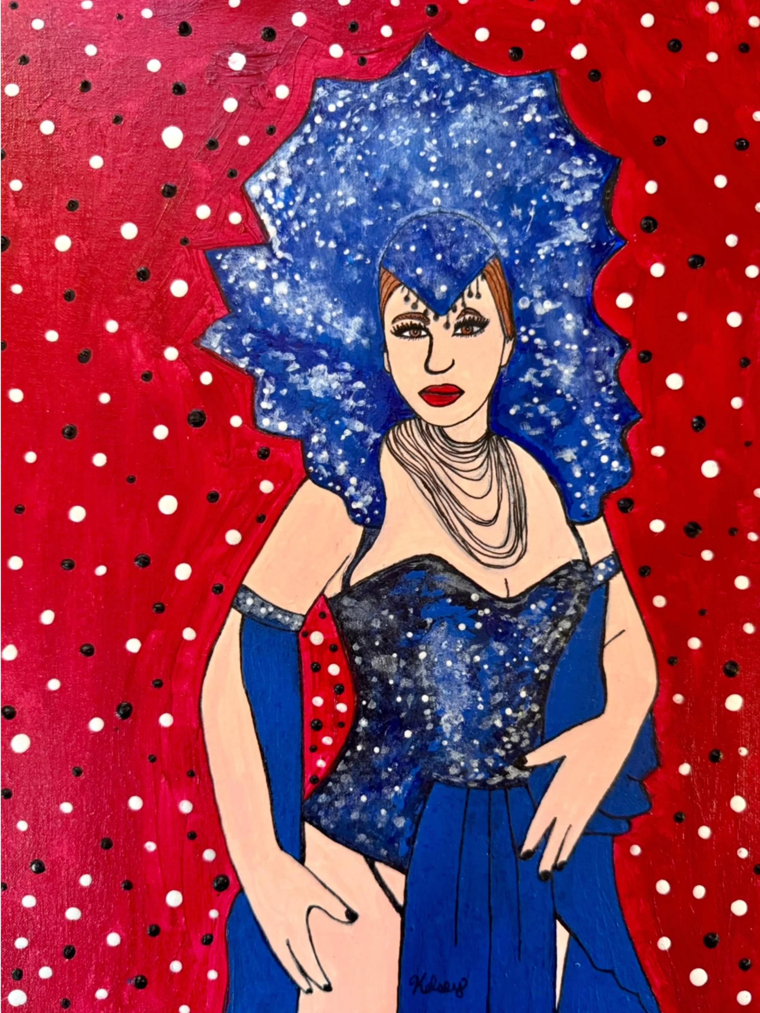 Sally Marvel by Kelsey Horine. Acrylic. $777.