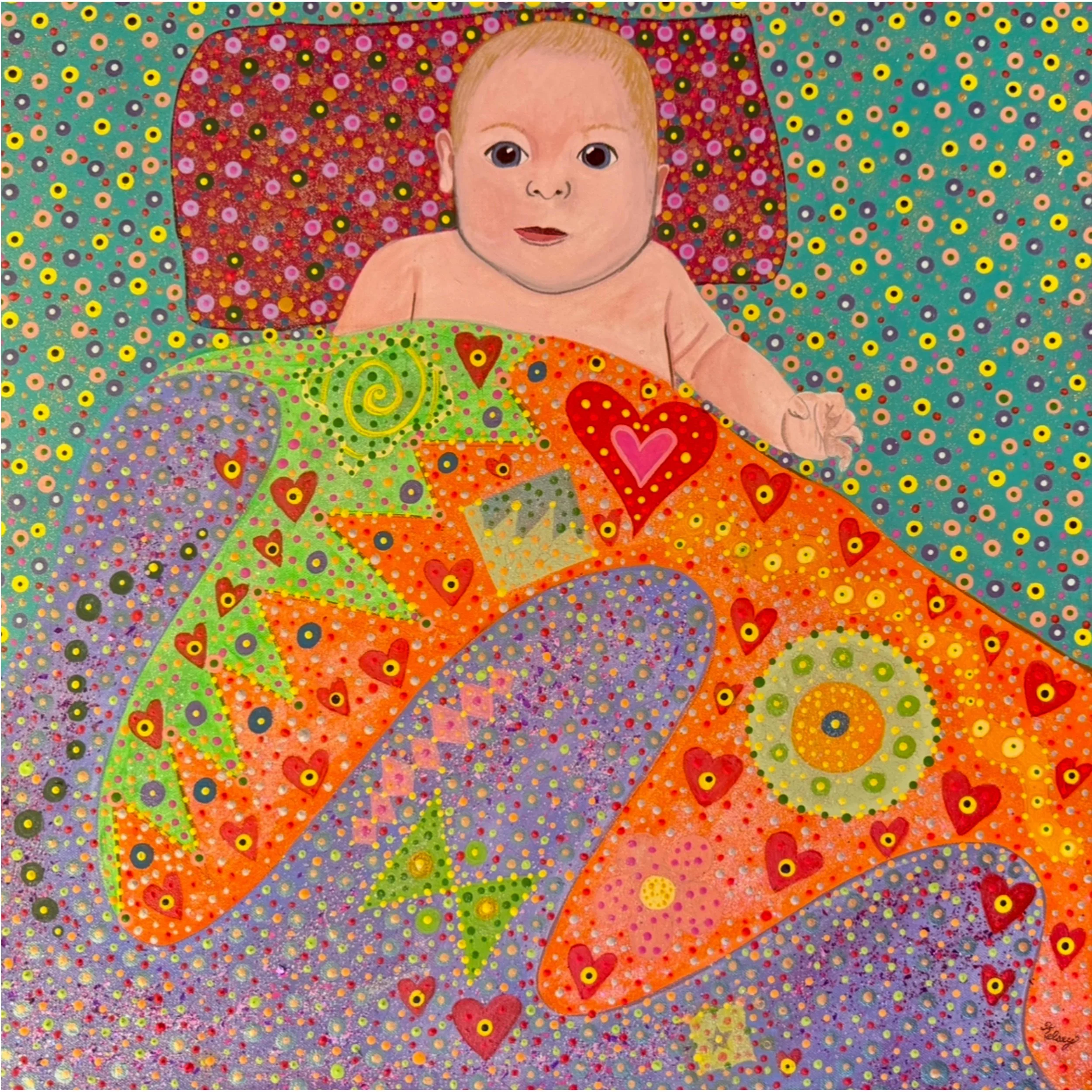 Lil Baby Love by Kelsey Horine. Acrylic. NFS. 