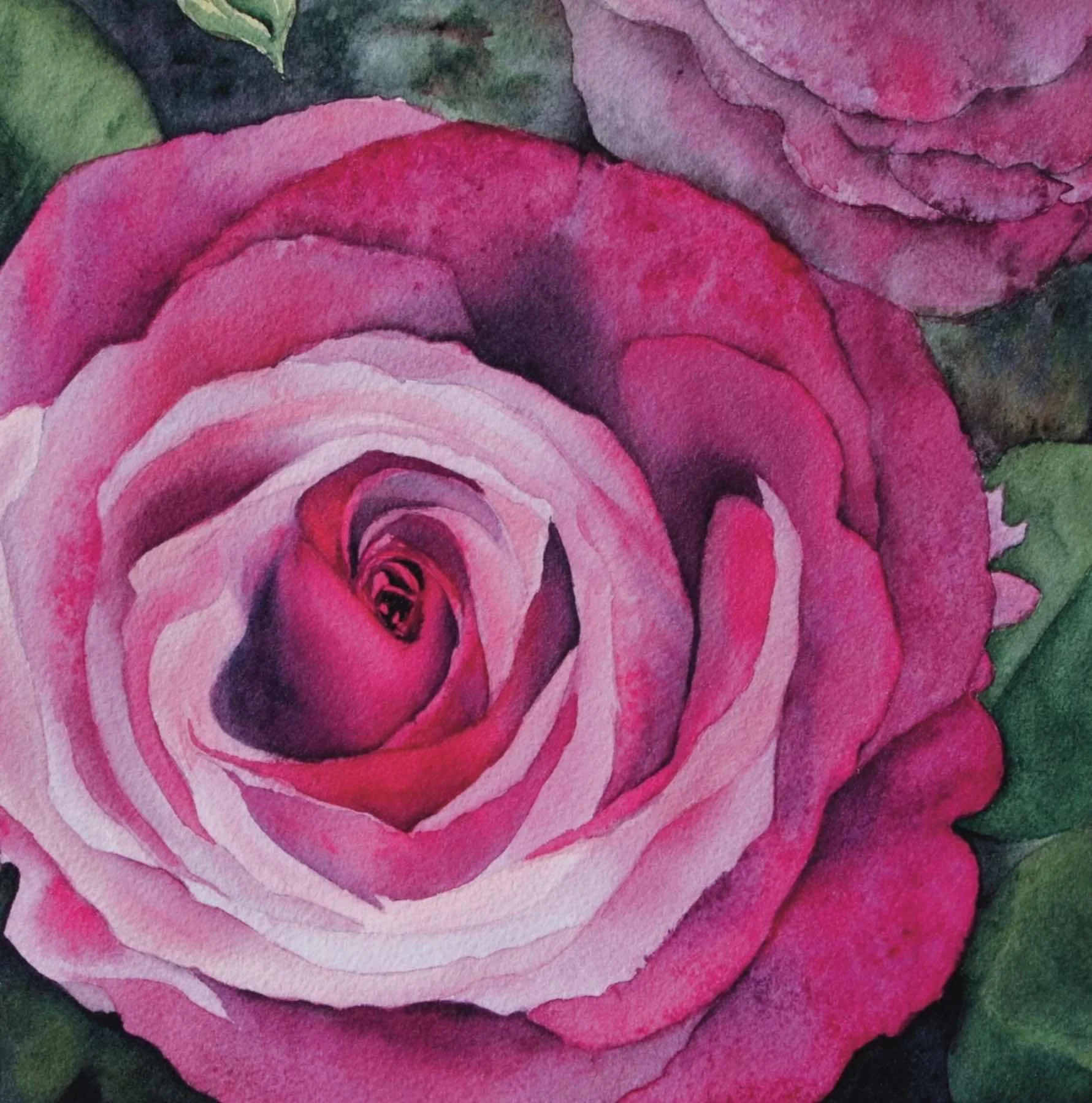 Total Eclipse by Kristyn Erickson. Watercolor. $350.
