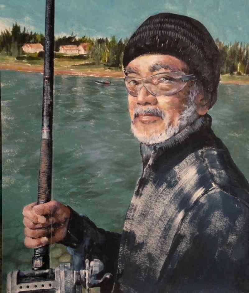 Leo by Lisa Raymer. Acrylic. $345. 