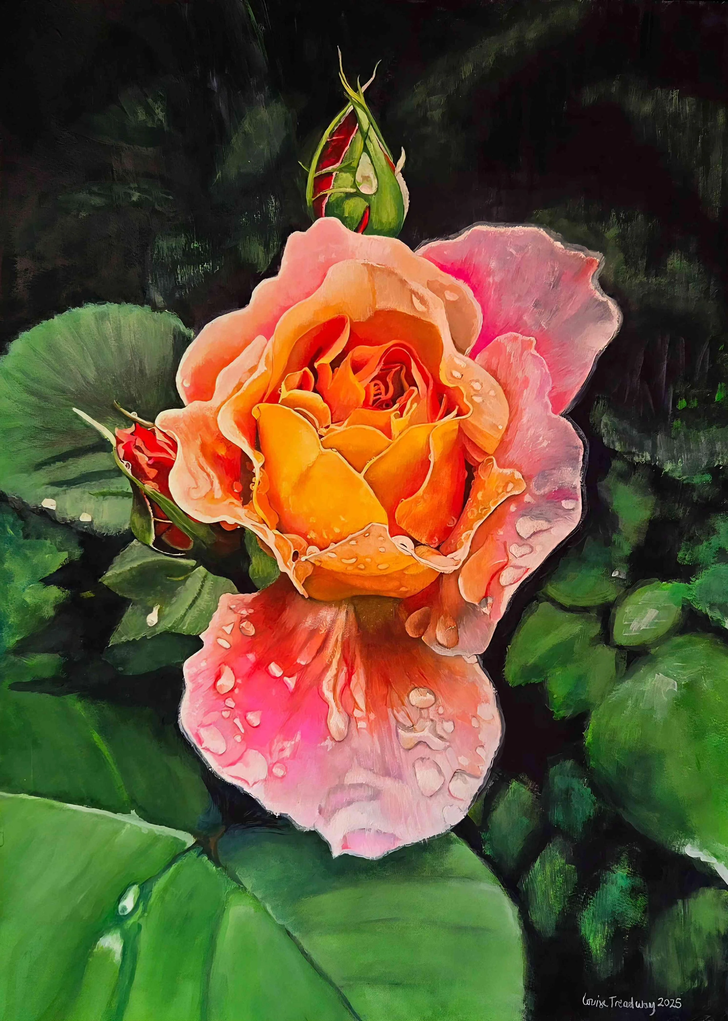 April Showers by Louise Treadway. Gouache. $750.