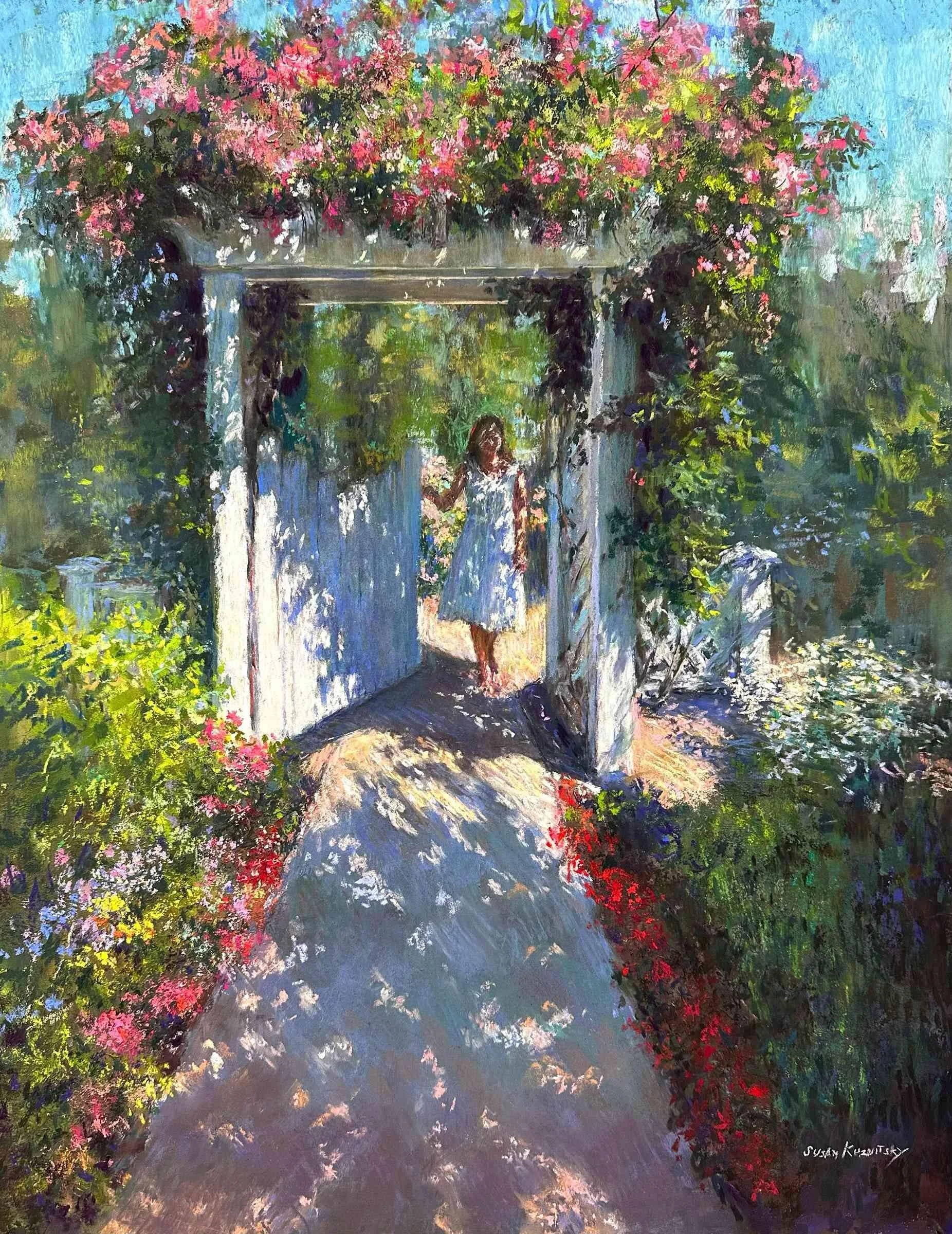 Garden Gate by Susan Kuznitsky. Pastel. $2,400.