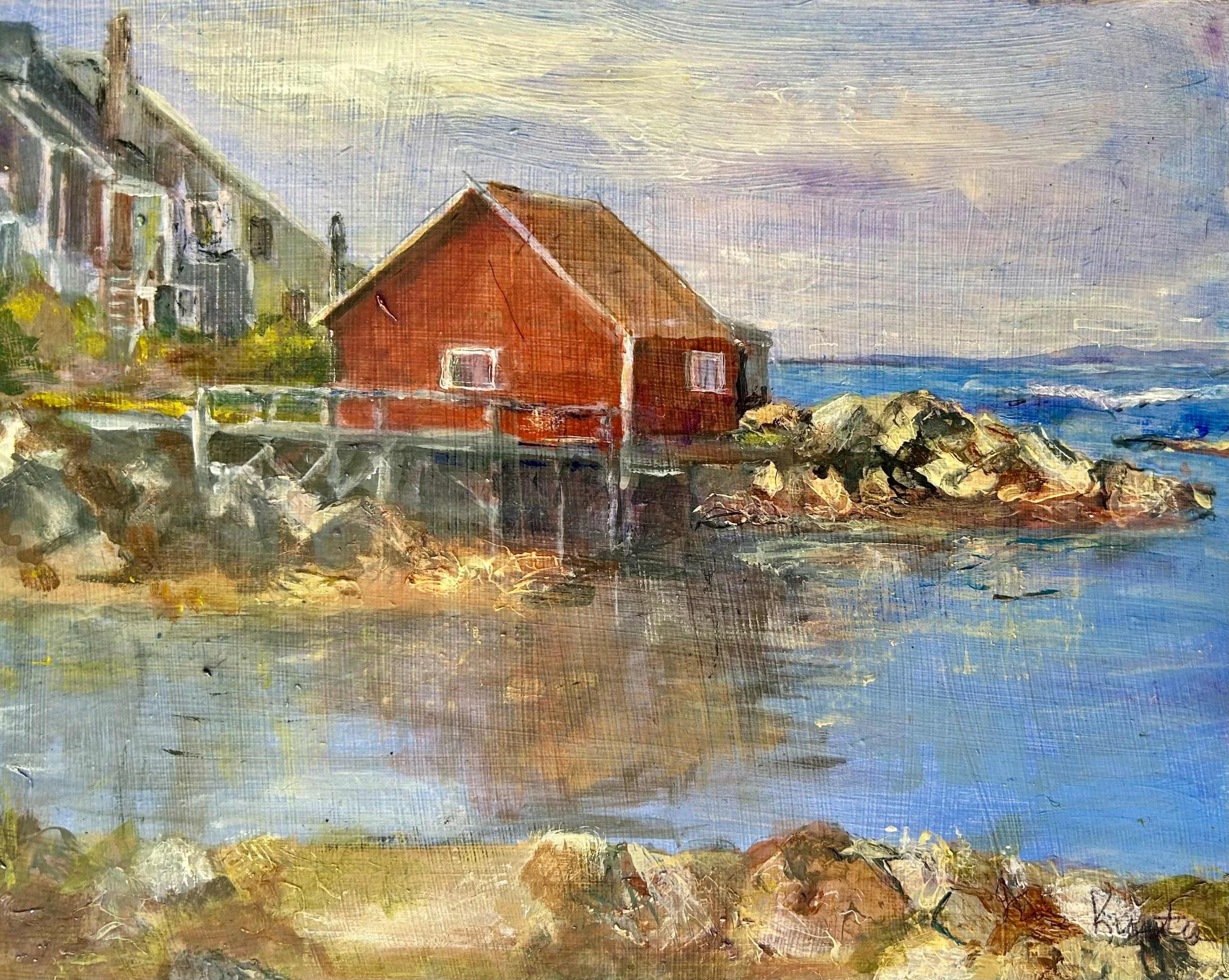 Fisherman's Bay by Kris Kuester. Acrylic. $300.00