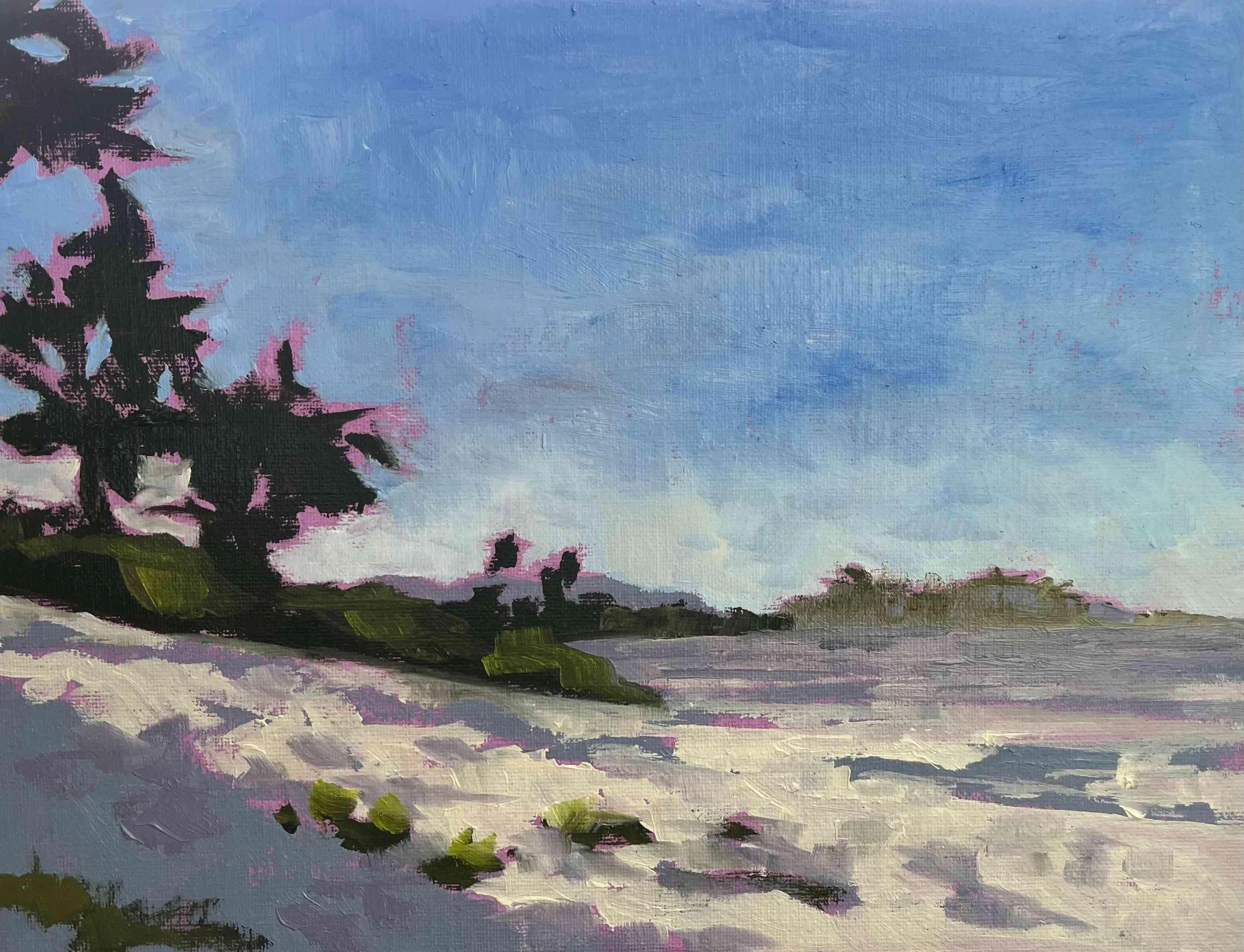 Elizabeth Oakes. Morning on Carmel Beach.	Oil.	$450.00. 