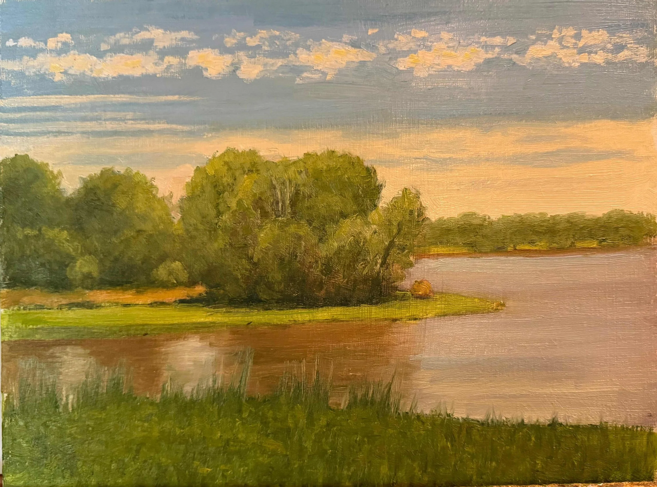 Barbara Legacy. Steelman Lake. Oil. $300.00.