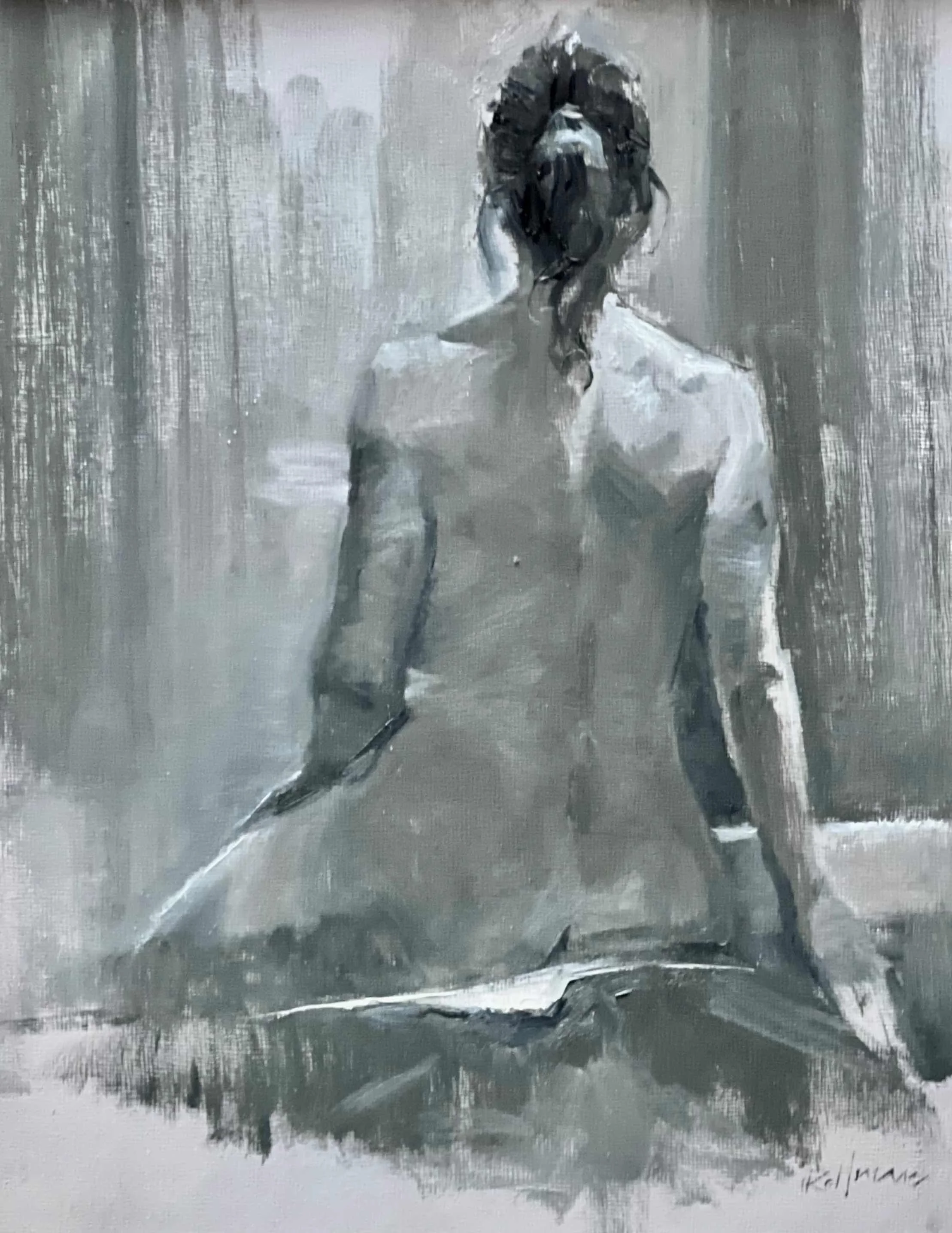 Poised by Joanne R. Kollman. Oil. $450.