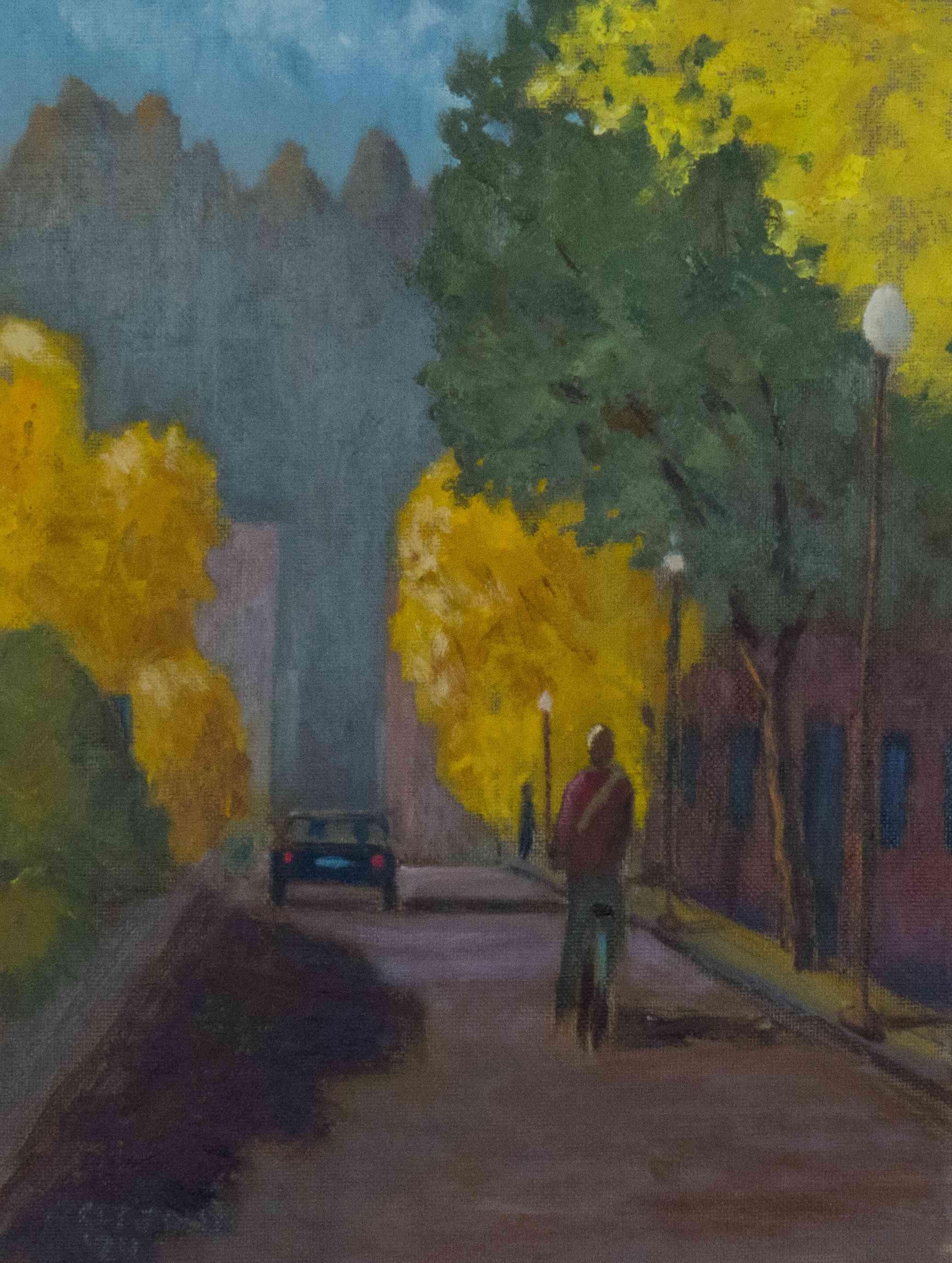 City Biker by Chuck St. John. Oil. $325. 