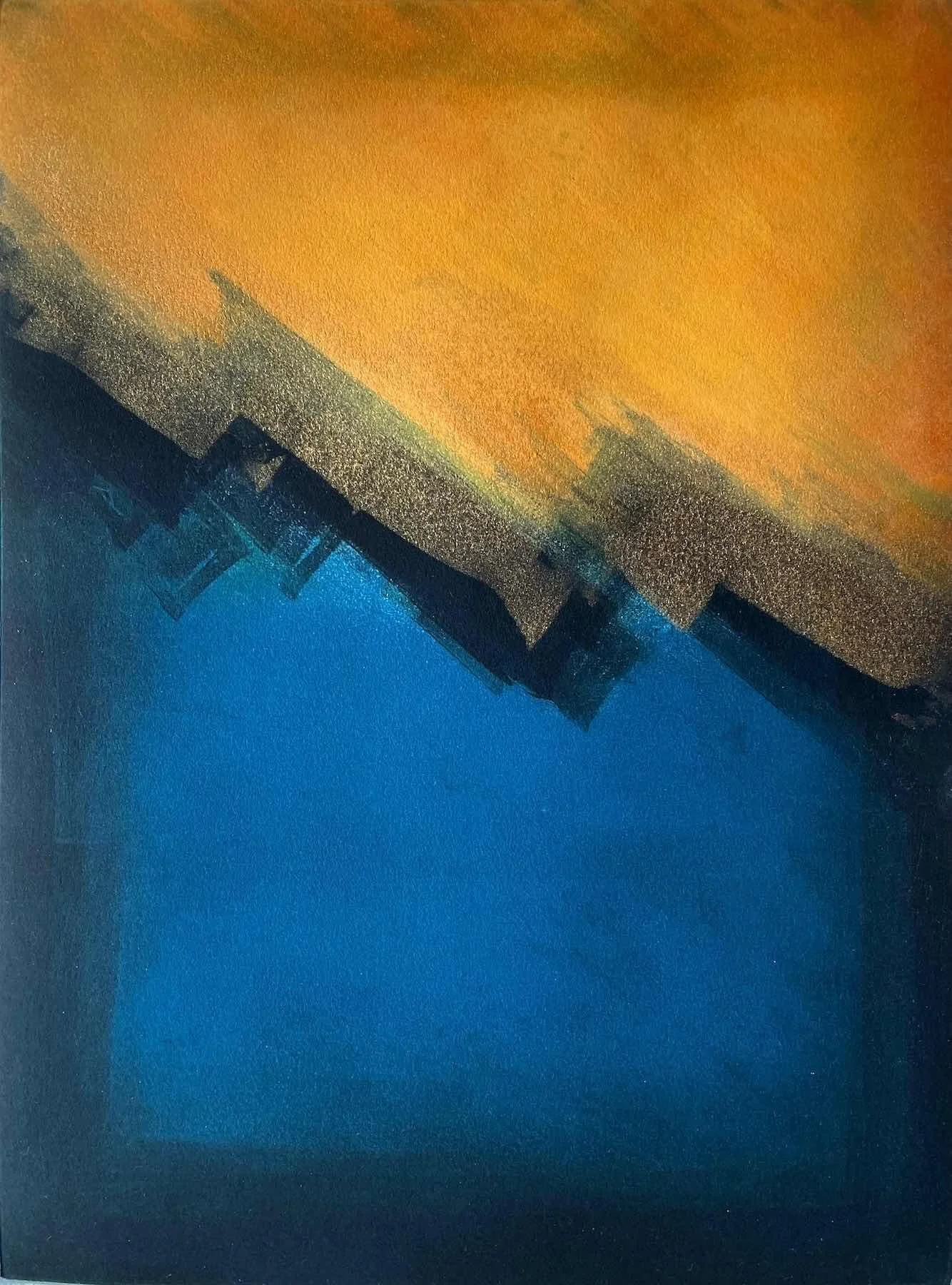 Landscape Monotype 32 by Katherine McDowell. Monoprint. $400.00.