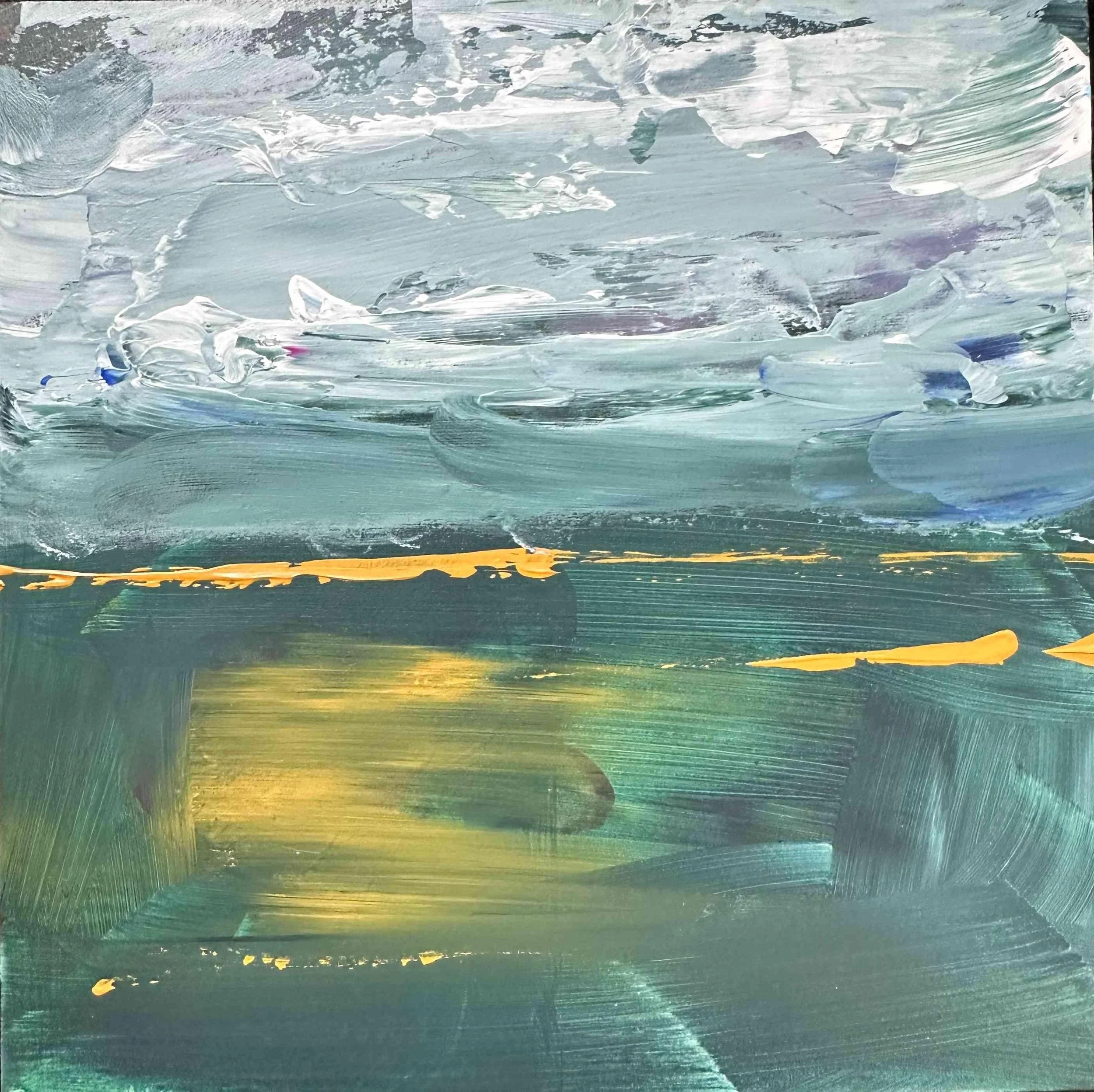 The Tempest and the Calm by Alberto Santaballa. Acrylic. SOLD.
