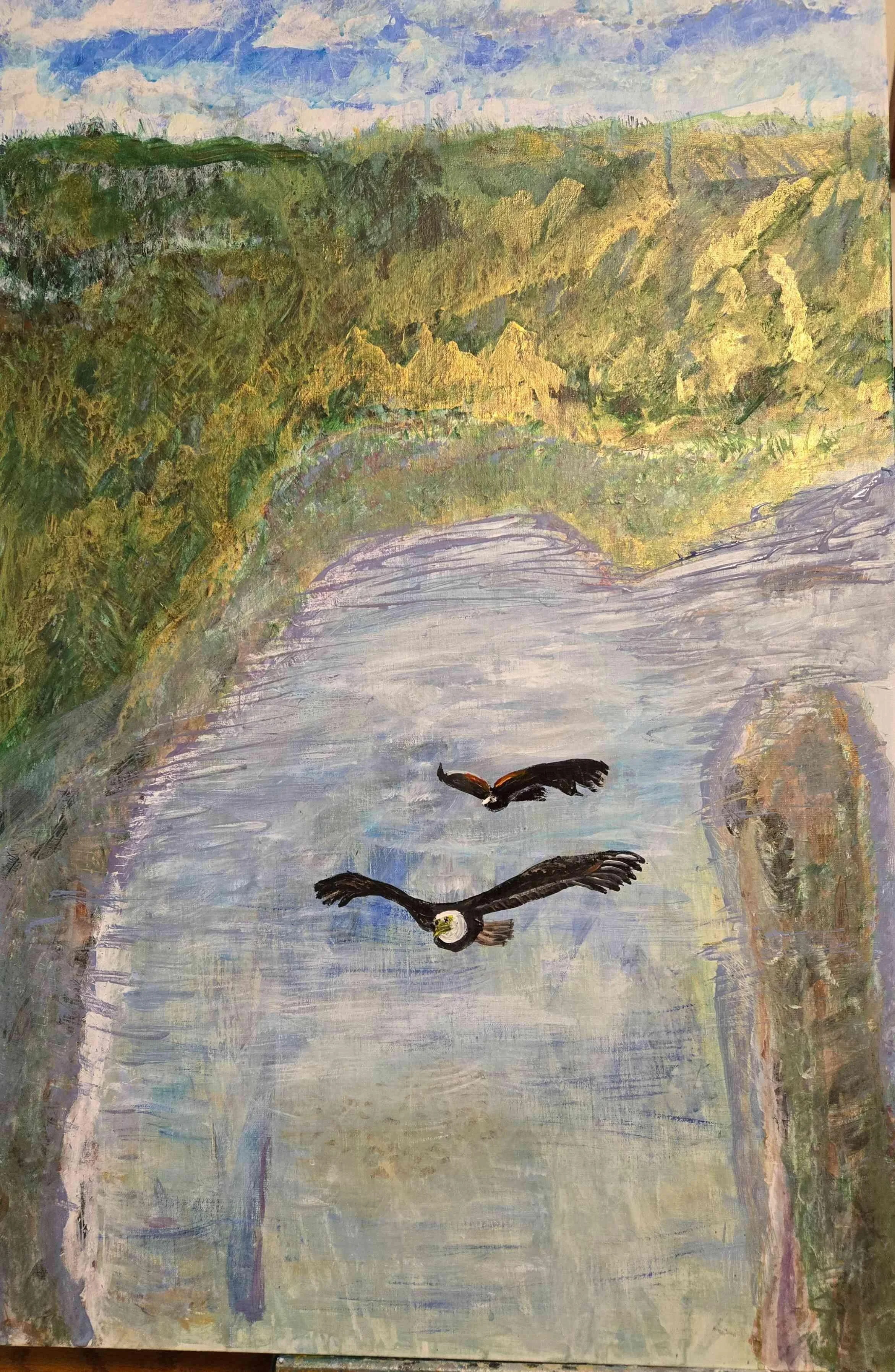 Cathi Thoorsell. Freedom Flight. Acrylic. $333.00.