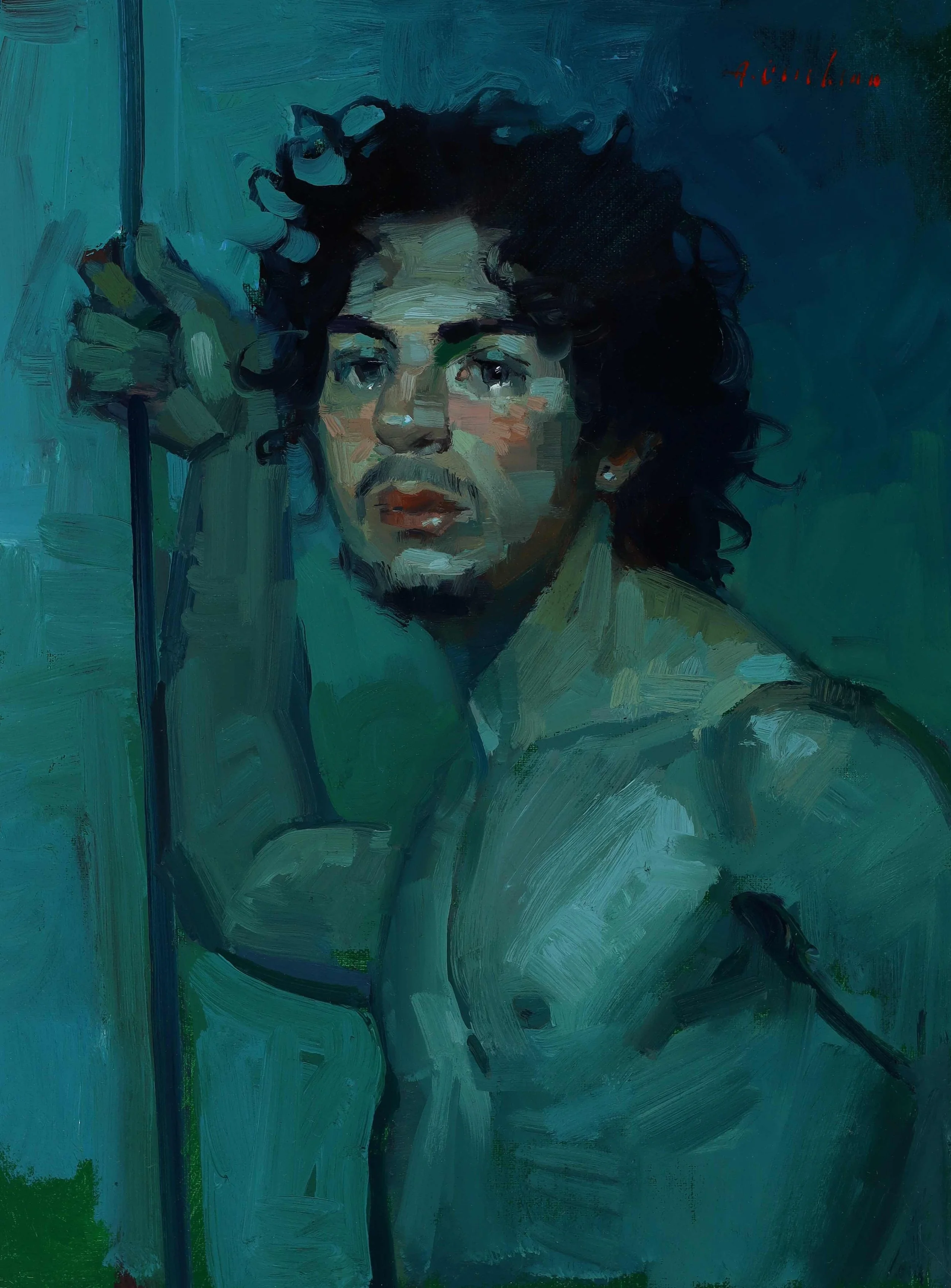 Blue Neptune by Aimee Erickson. Oil. $1,200.