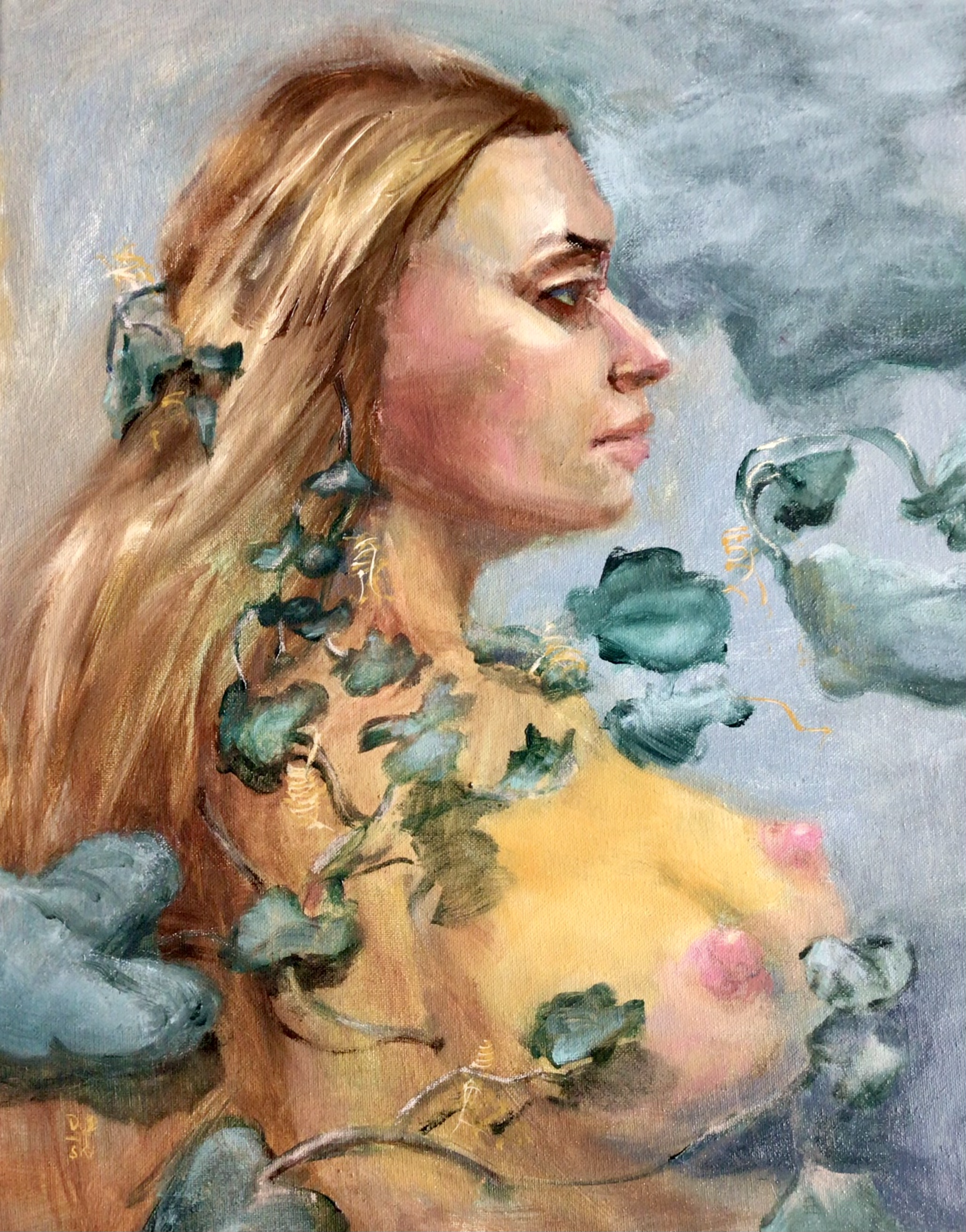 The Female Gaze by Lisa Dubitsky. Oil. $425. 