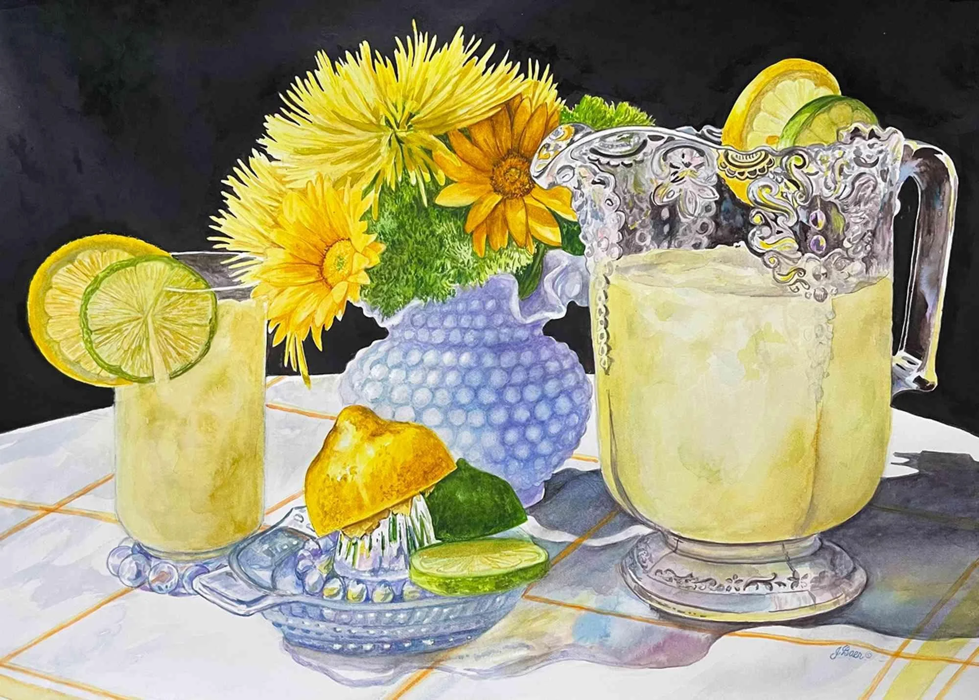 Old Fashion summer by Judith Baer. Watercolor. $1,500.00