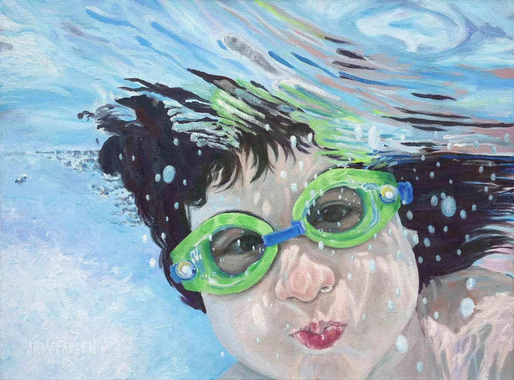 New Goggles by John McFadden. Acrylic. $1,350. 