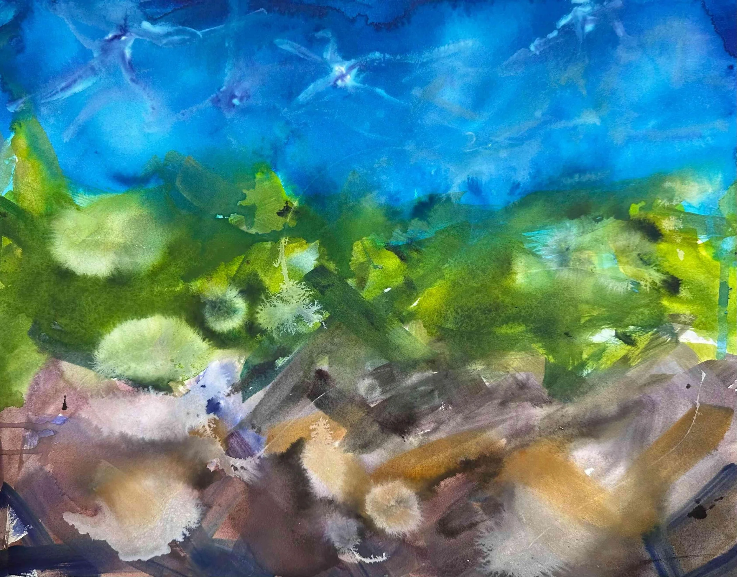 Stories From Oz by Kathleen Fajardo. Watercolor. $500.00.