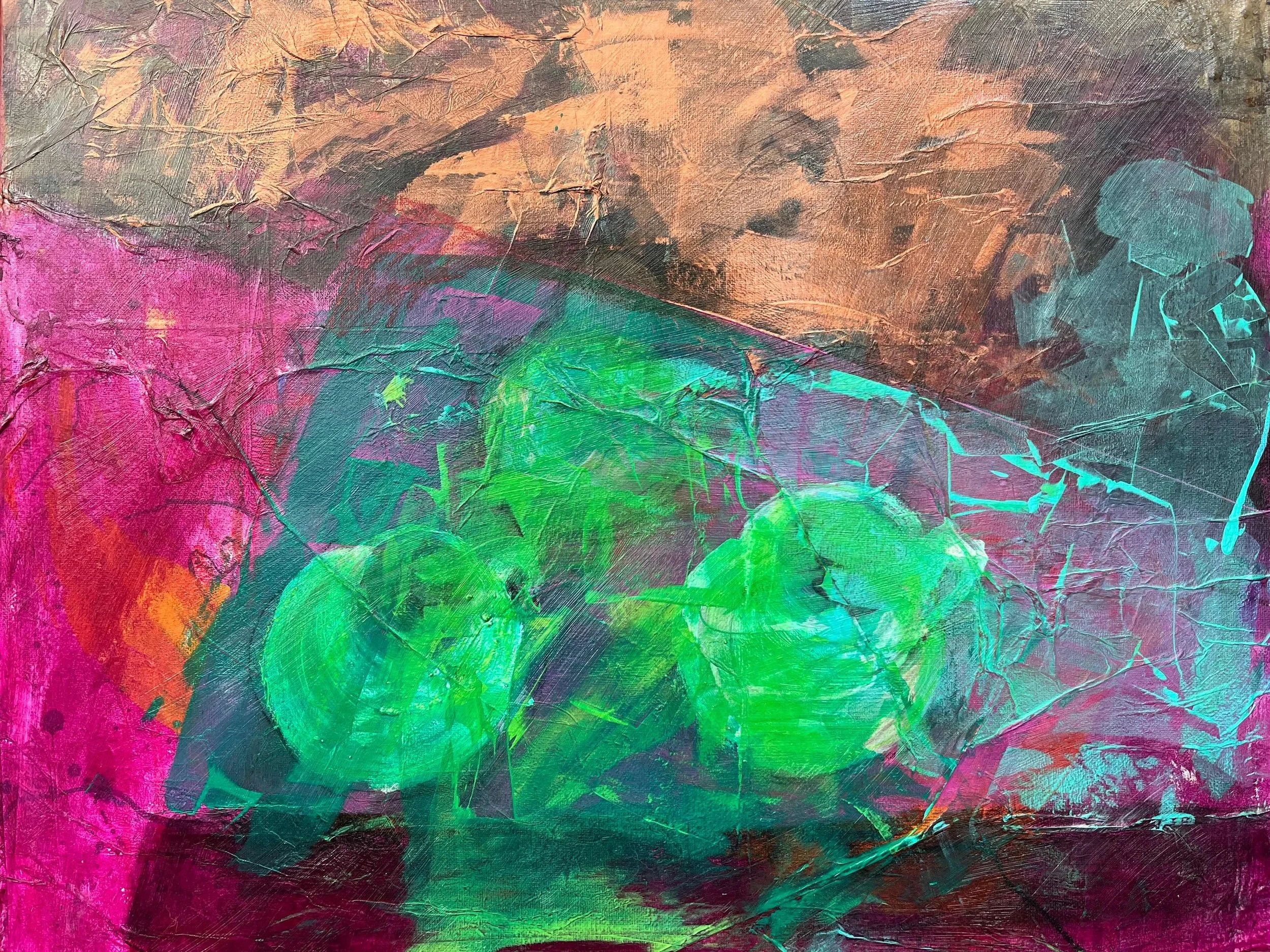 Green Apples by Ingrid Mather. Acrylic. $275.00.
