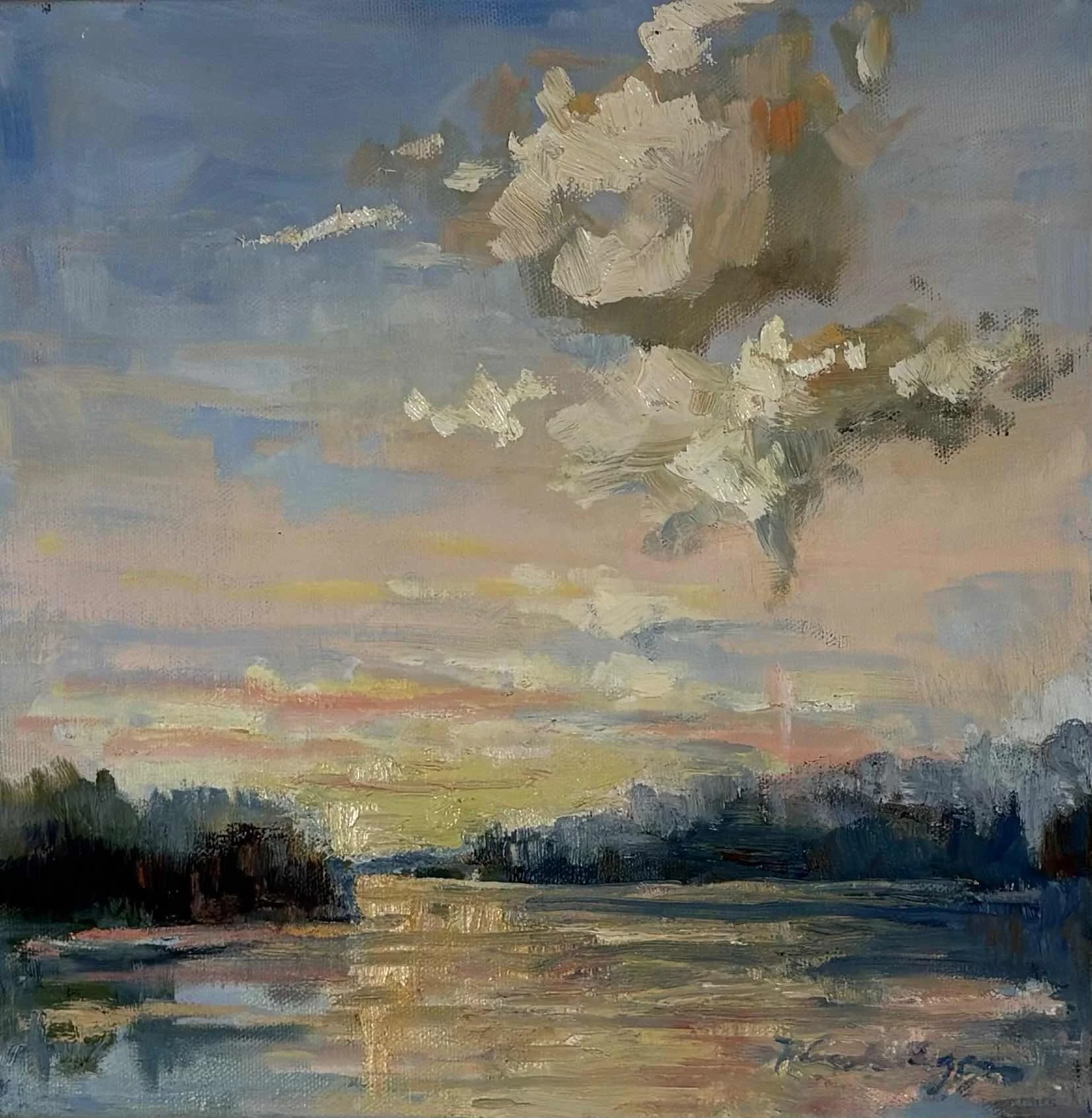 Rhonda Egging. Shimmer. Oil. $300.00.