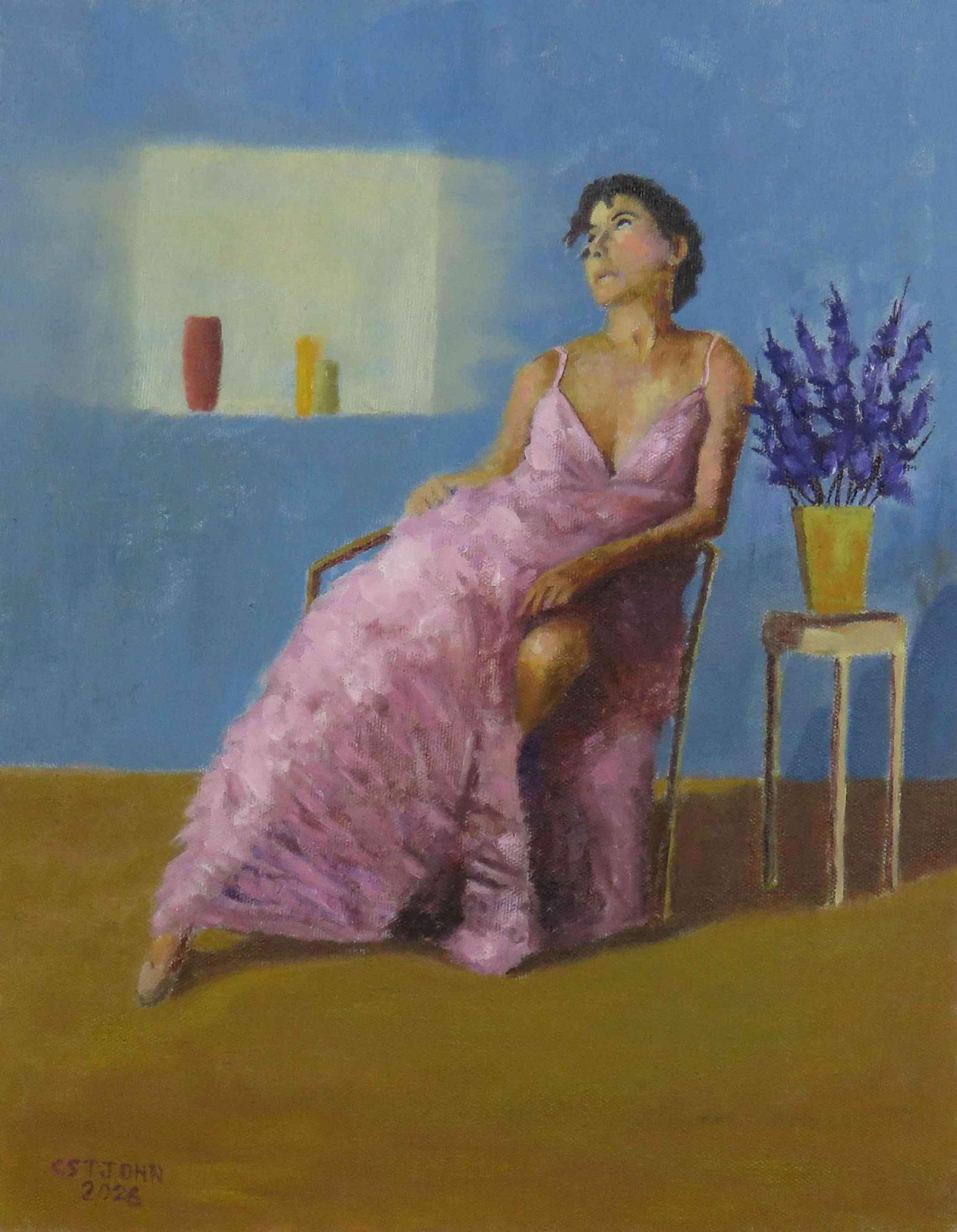 Daydream by Chuck St. John. Oil. $325.