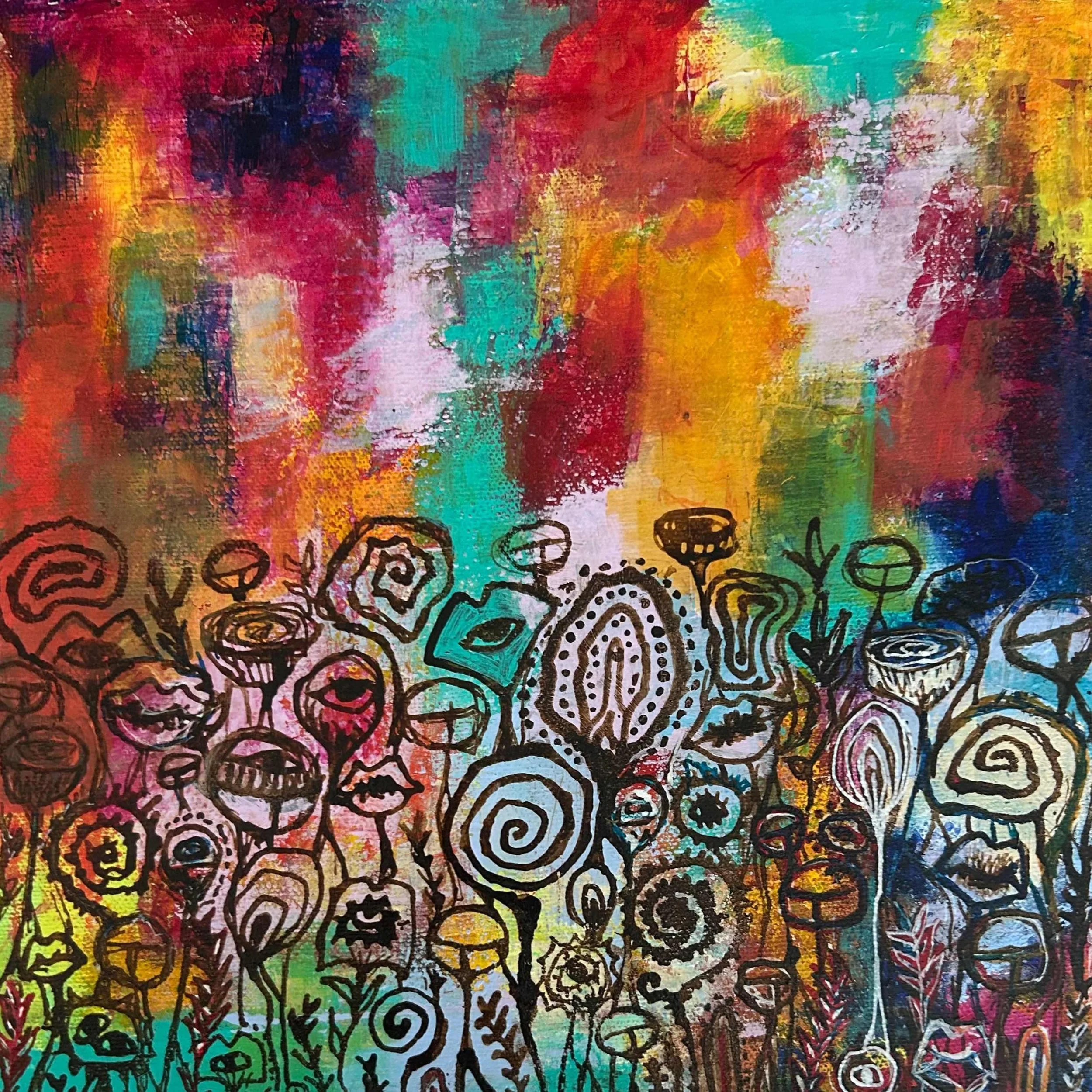 The Garden Watch by Jessie Wu. Acrylic. $150.00
