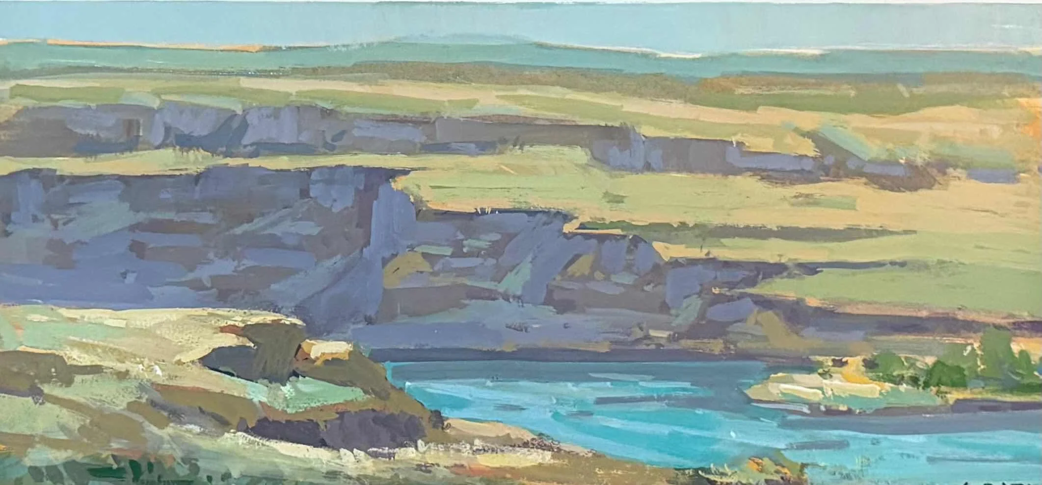 Rowena Vista in Spring by Nancy Seruto. Gouache. $385. 