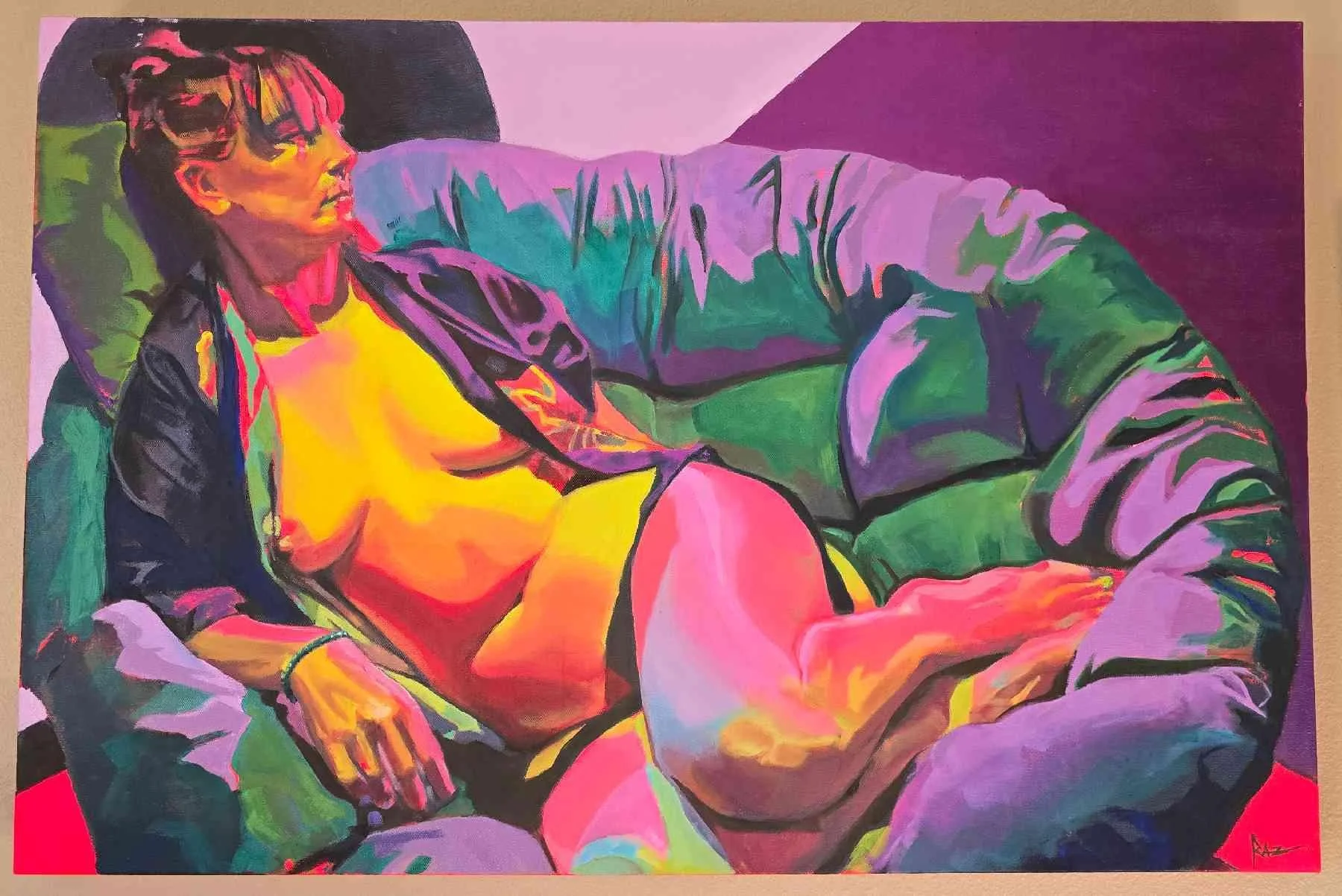 Galvanize by Raz Garcia. Oil. $700.