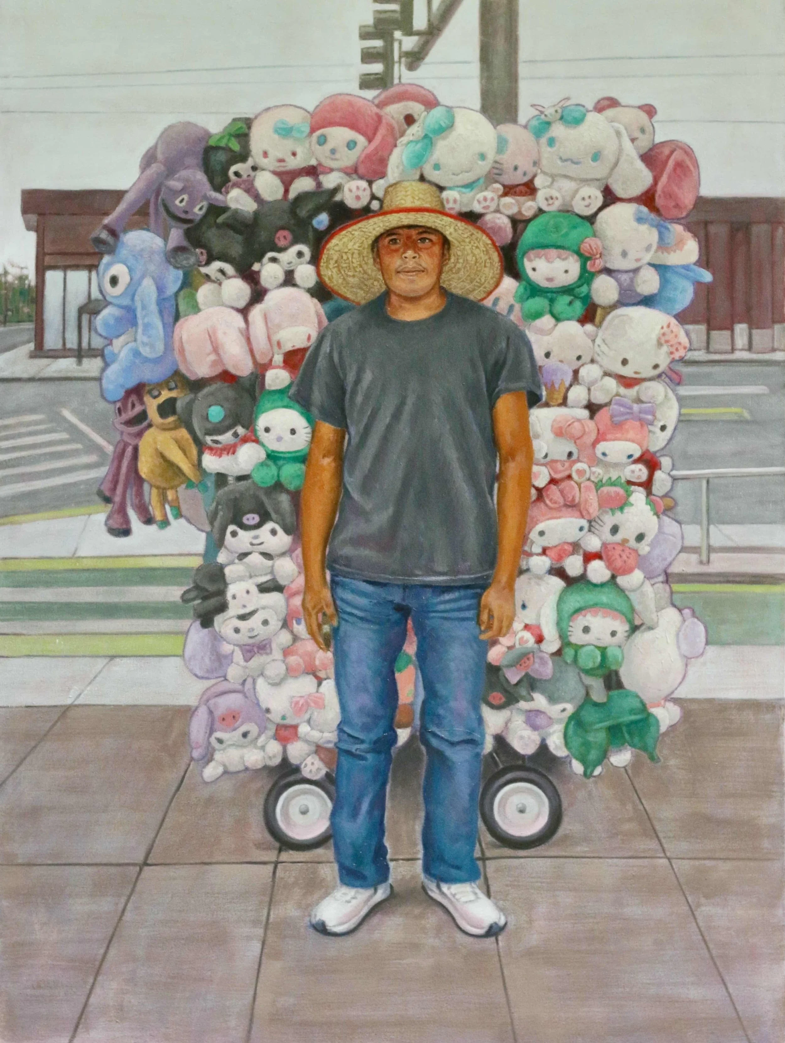 2nd Place Winner: Vendor, 82nd & Division by Jeff Masters. Oil. $1,200. 
