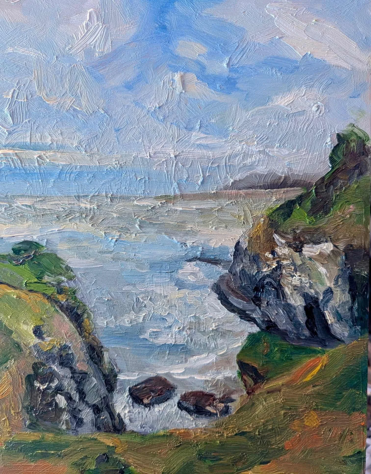Jian Jiao. Coastline. Oil. $125.00.