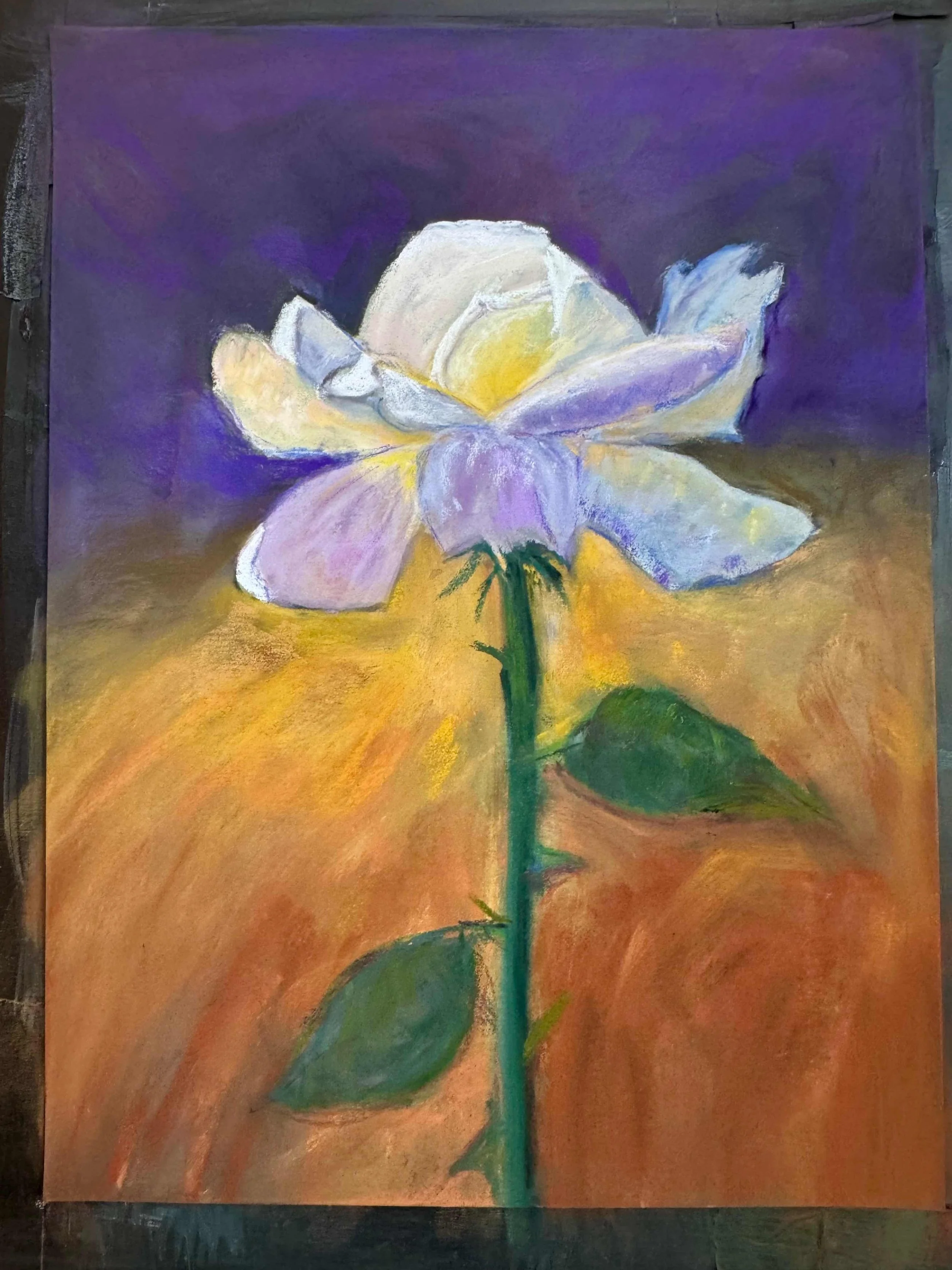 A Rose by Karen Russell. Chalk Pastel. $250. 