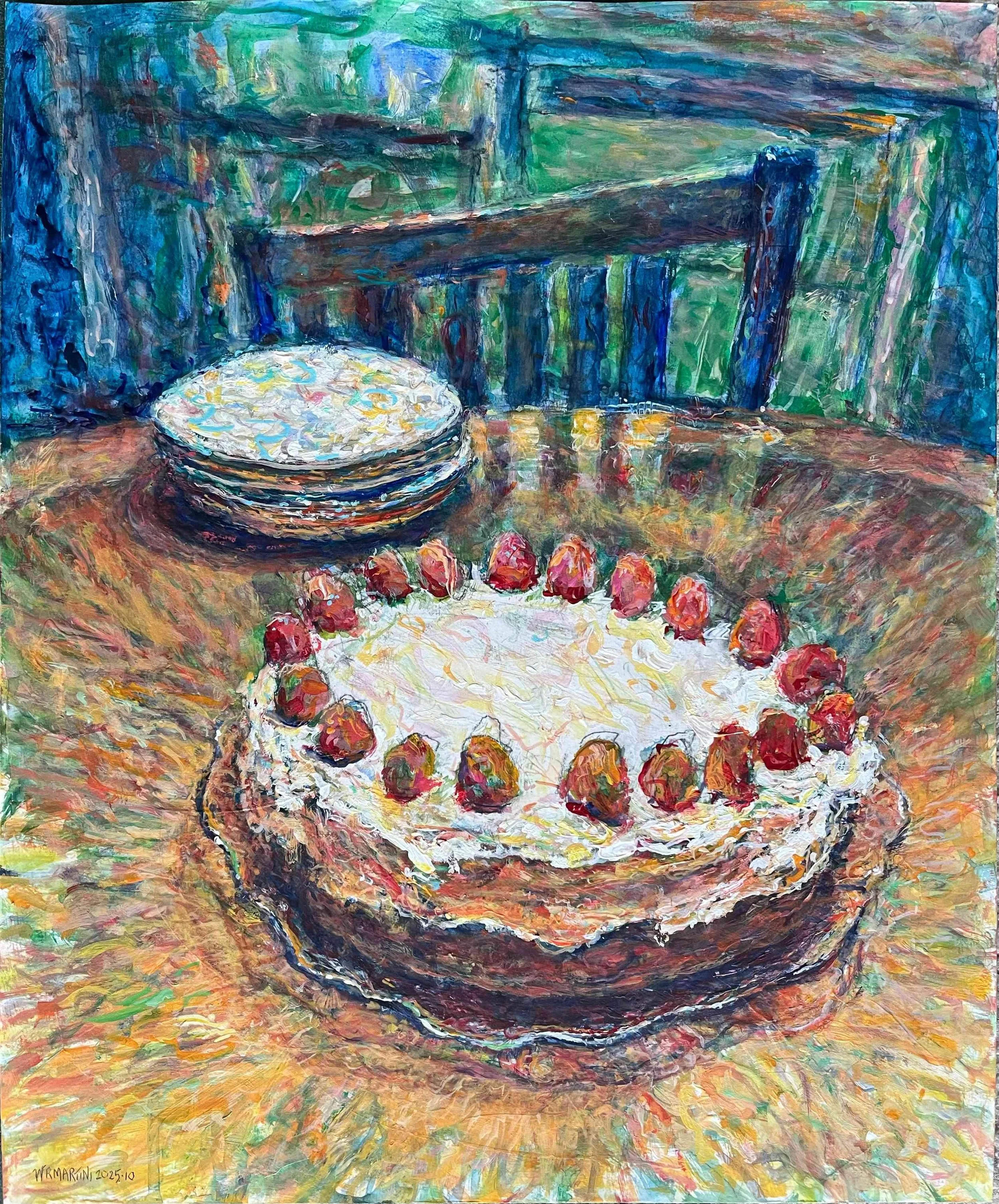 Jake's Cake by William Martini. Acrylic. $750.00
