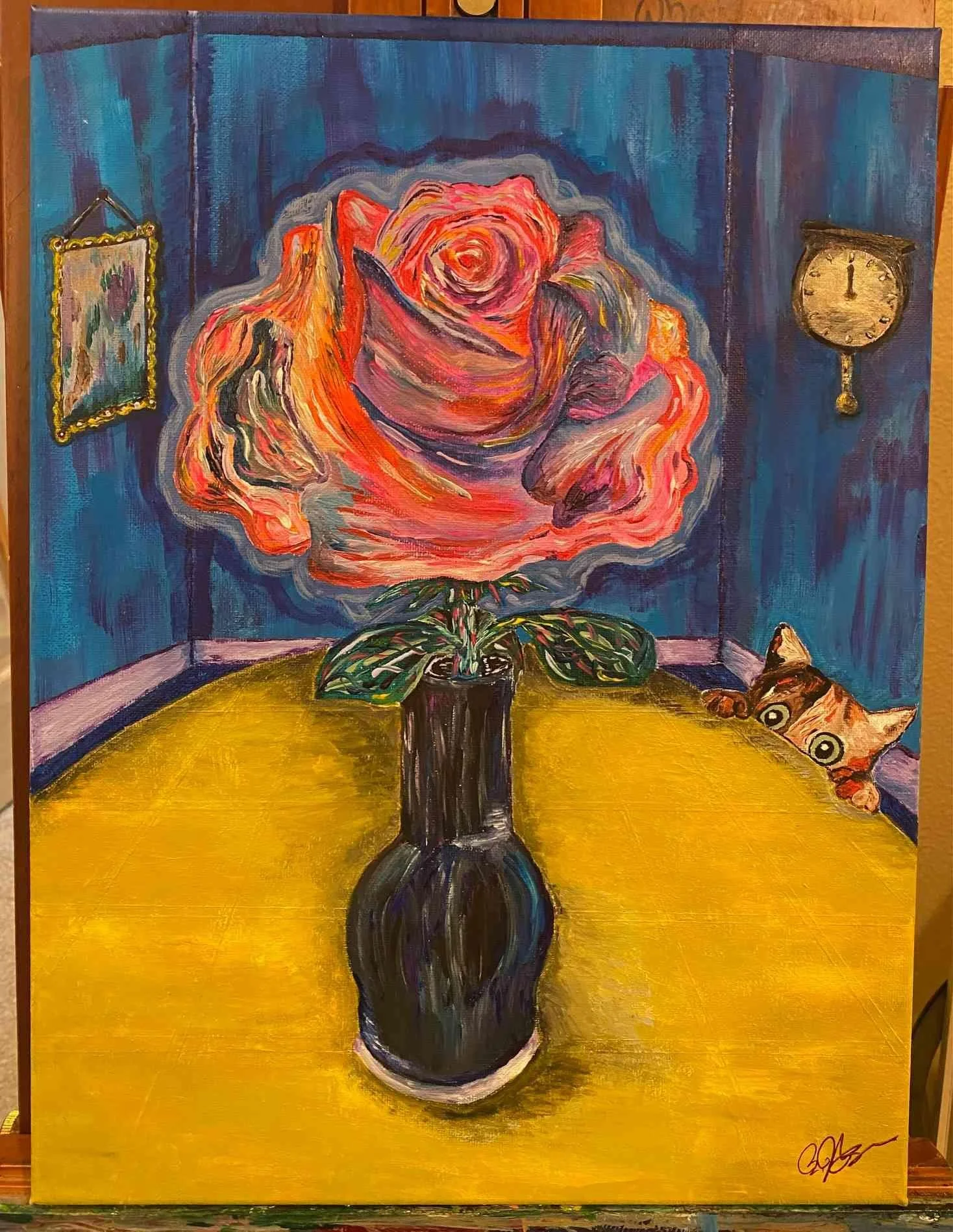 Oh Rosie by Brent Haugen. Acrylic. $150.