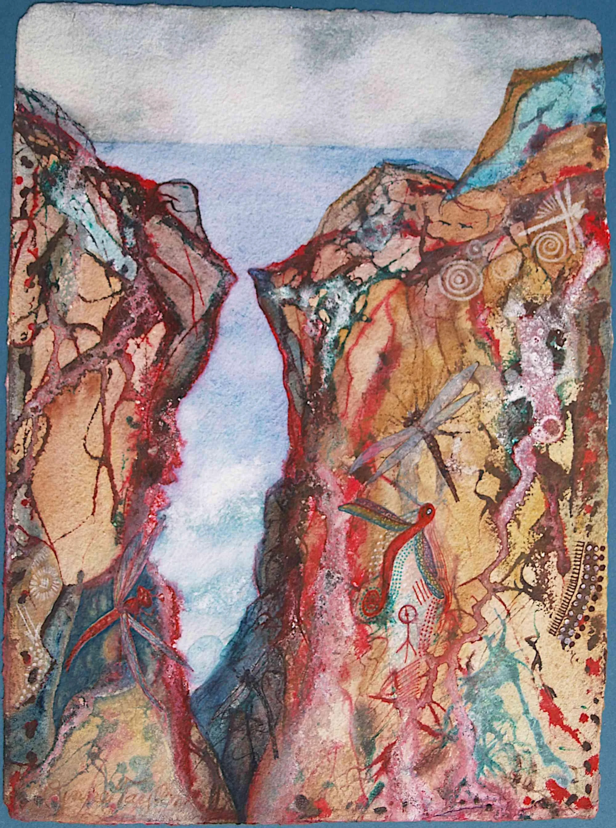 Dragonfly Days 1 by Lynne Taylor. Watercolor $475.00