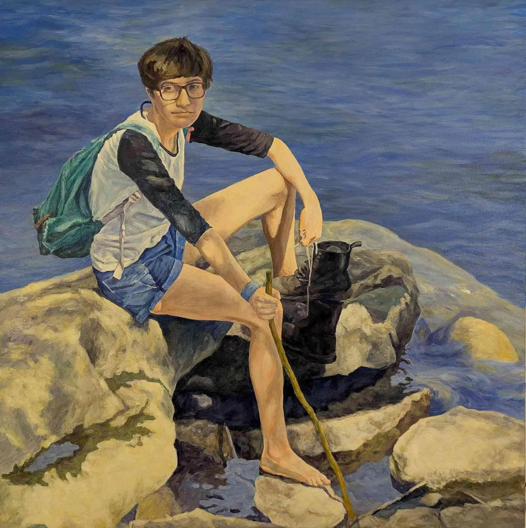 Stella Below the Waterfall by John McFadden. Acrylic. NFS. 