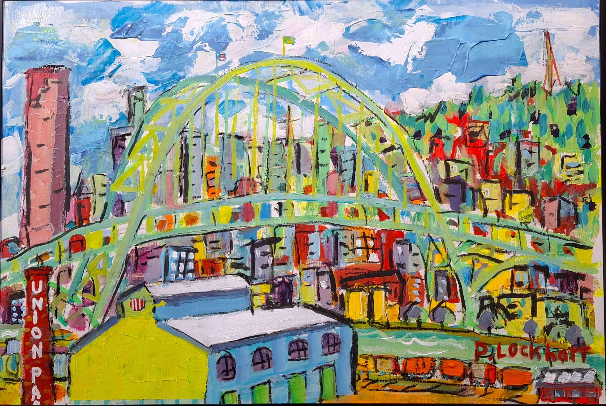 Union Pacific Rail Yard by Paul Lockhart. Acrylic. $325.00.