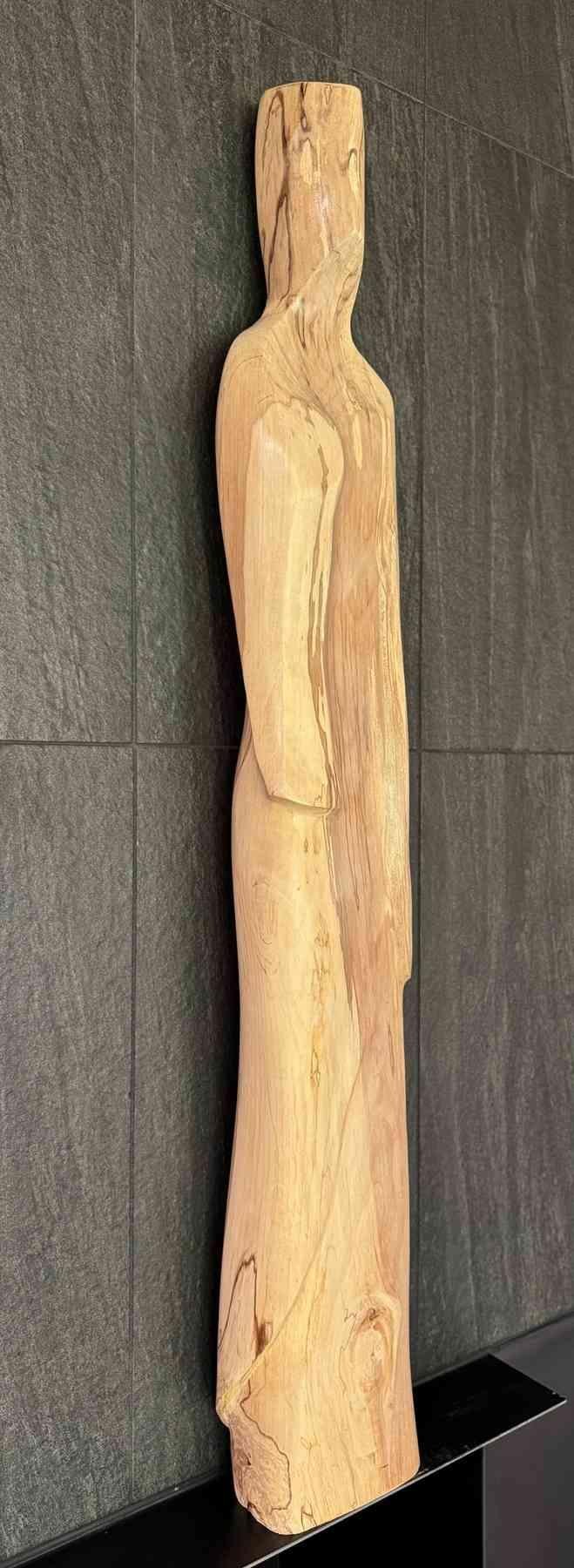 The Woman in White after Wilkie Collins by Les Koski. Wood Carving. NFS. 