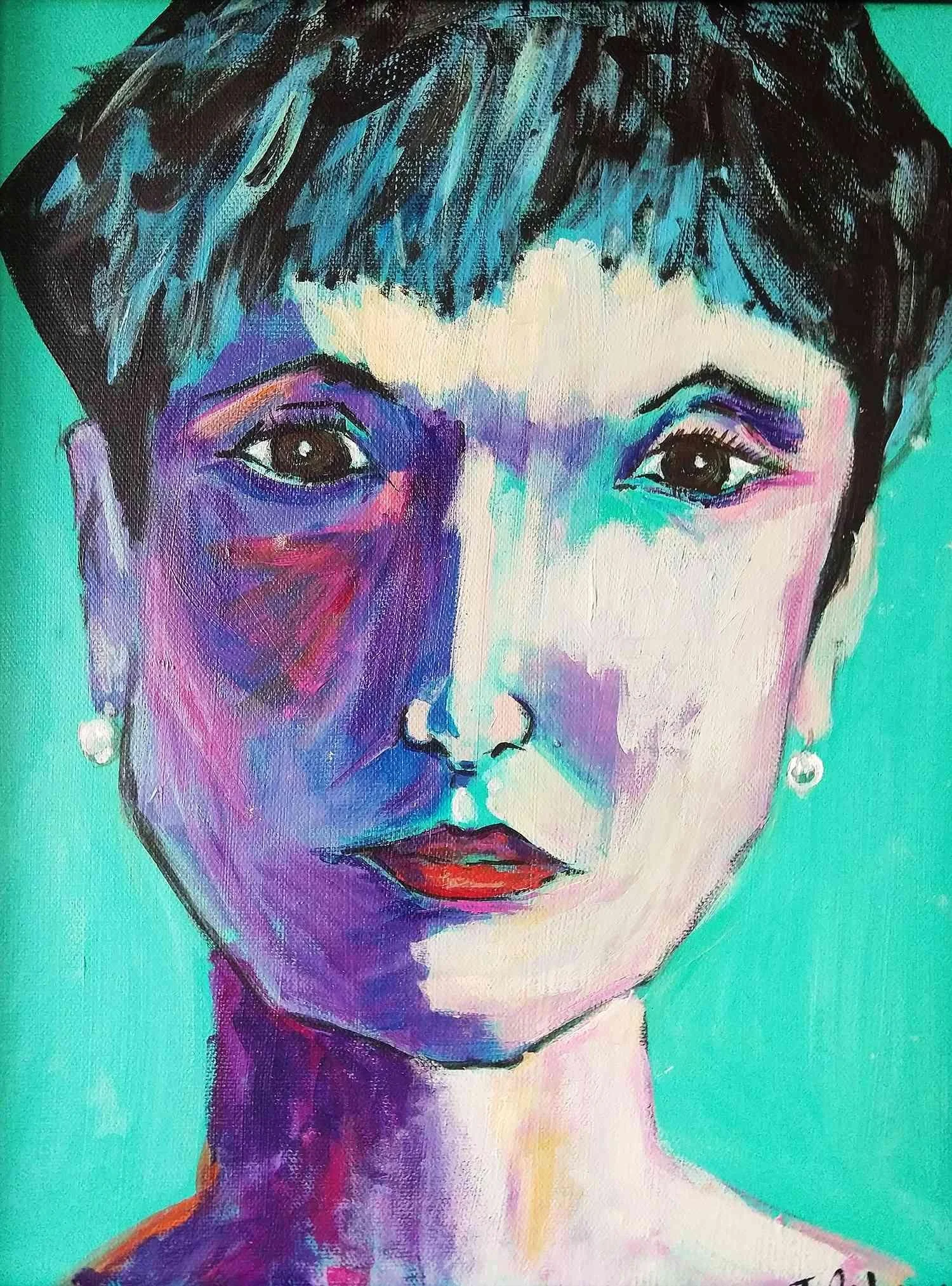 Lady in Blue by Tiffanie Andrews-Rost. Acrylic. NFS.